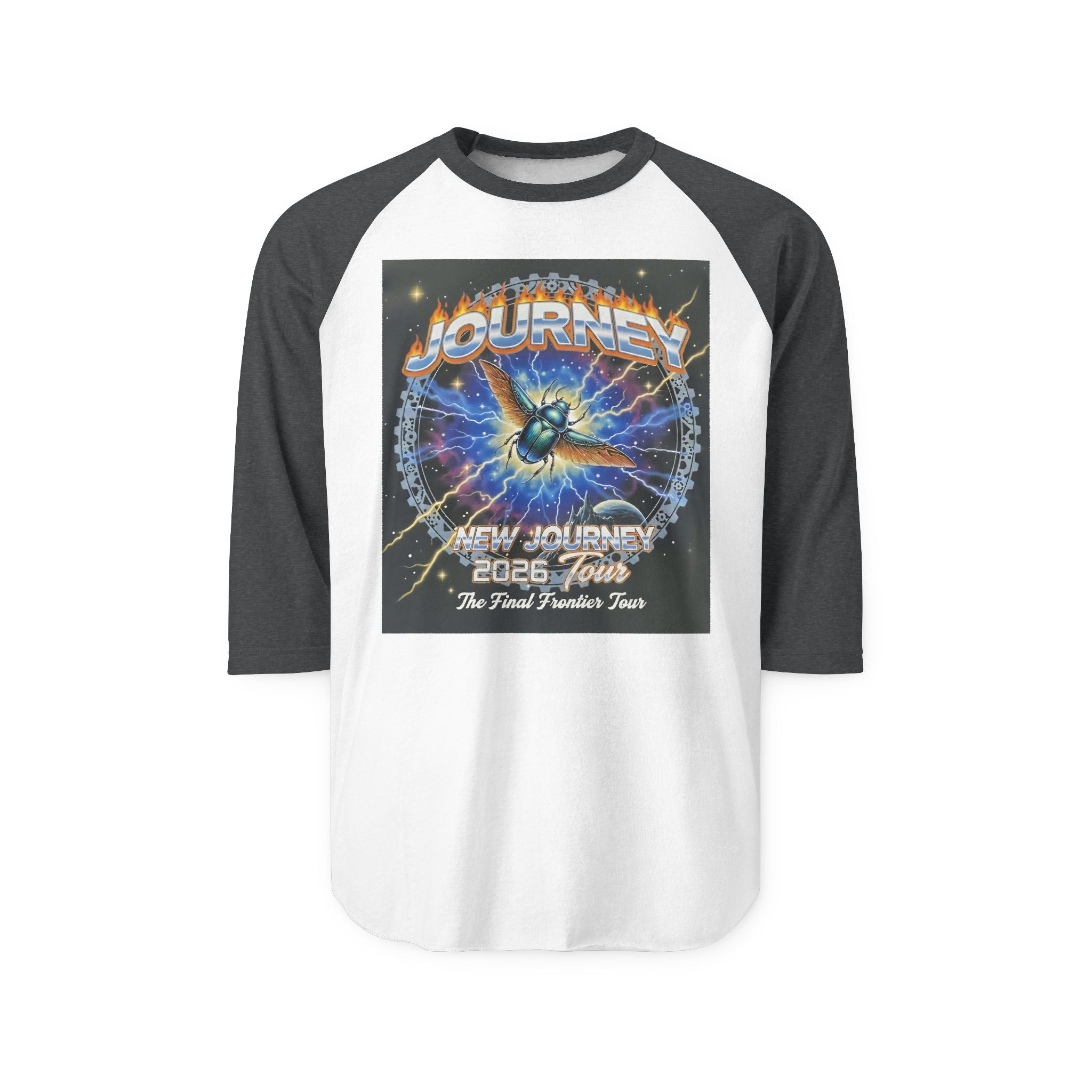 Journey 2008 Tour Raglan Shirt — Vintage Rock Band Baseball Tee
