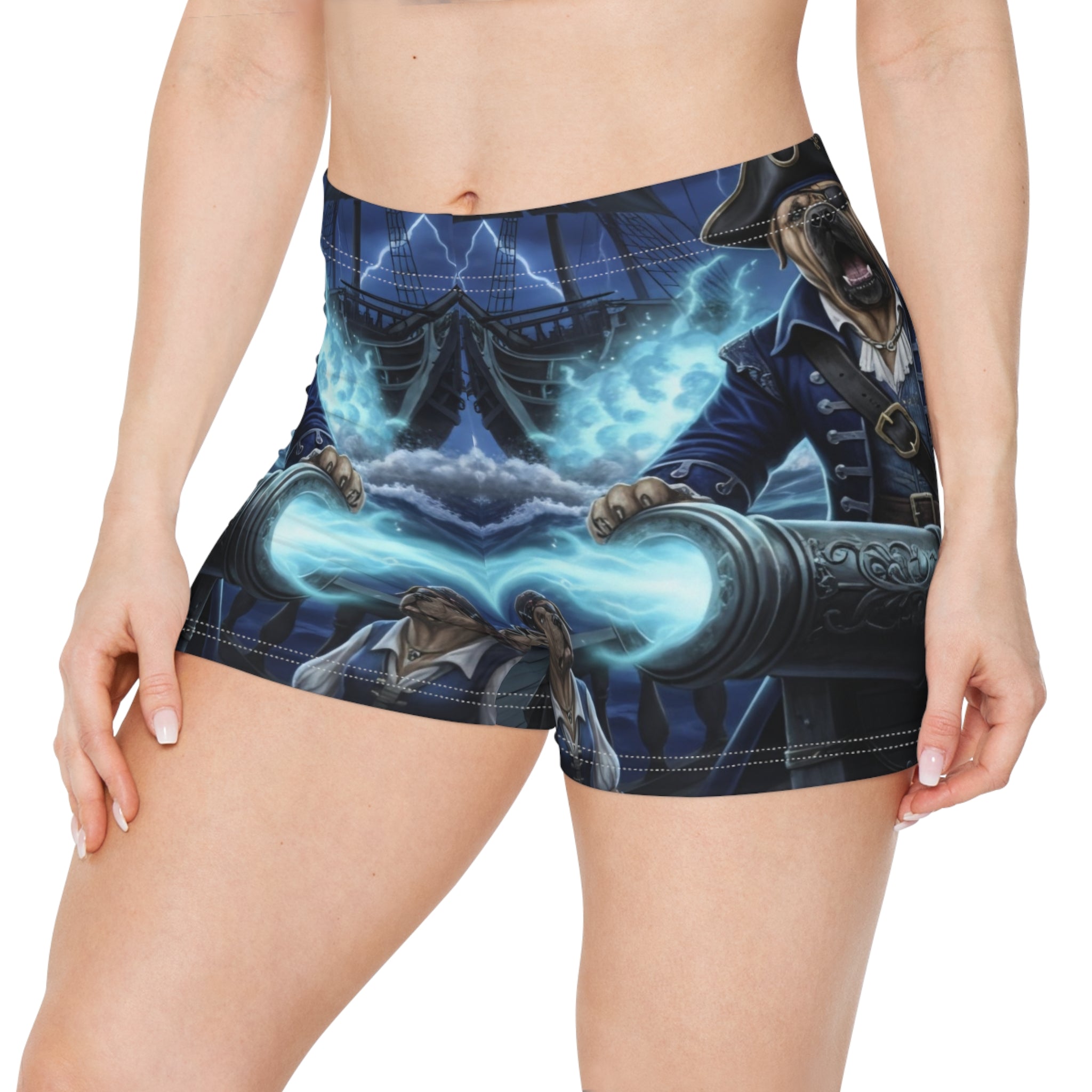 Pirate Captain Fantasy Women's All-Over Print Shorts