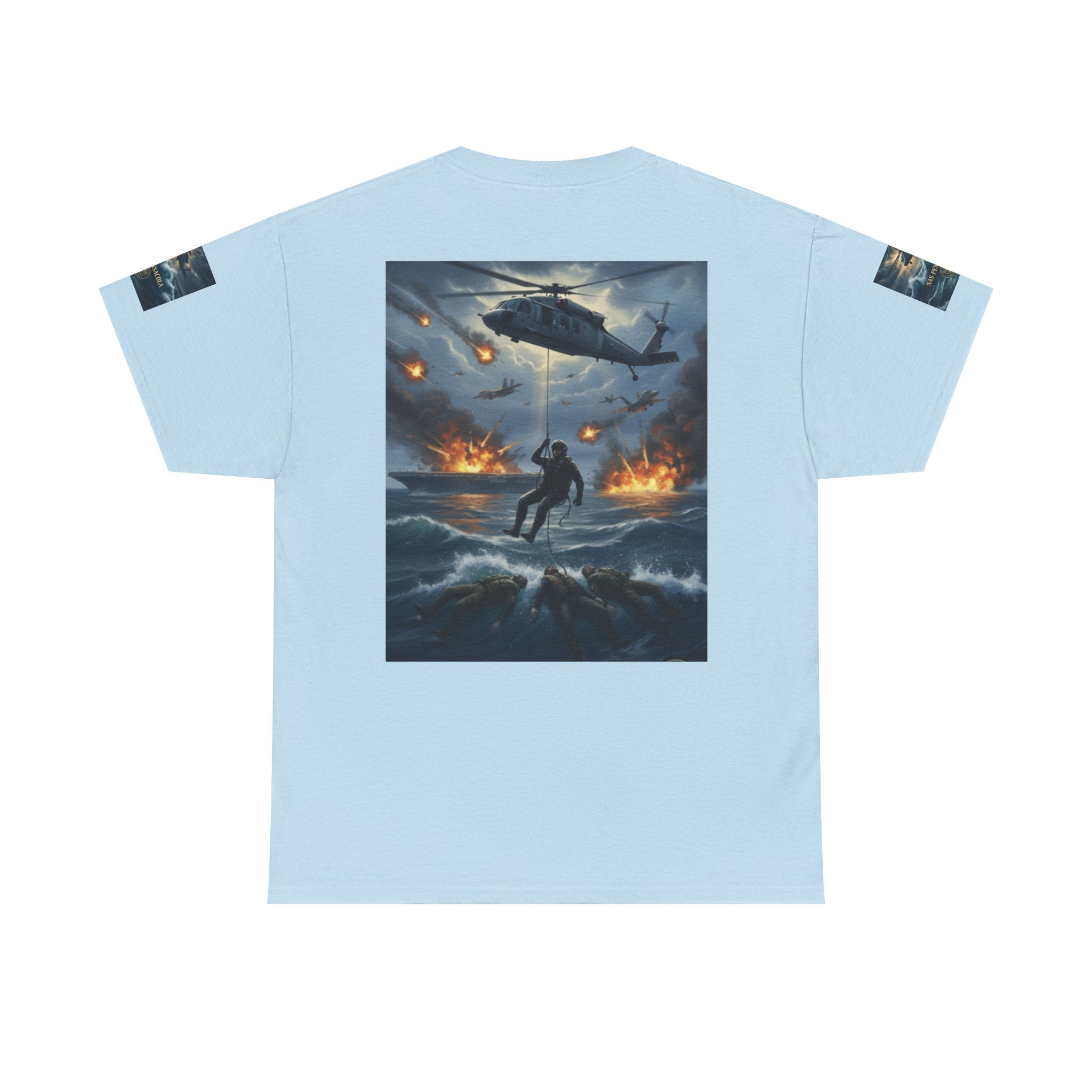 Rescue Mission Tee — Military Helicopter Search & Rescue Graphic T-Shirt