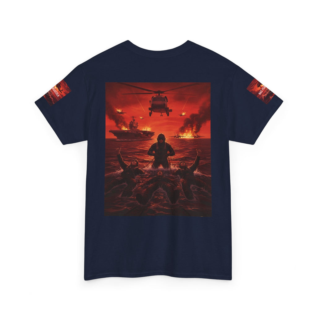 Rescue Swimmer Graphic Tee — NAS Pensacola Military Helicopter Design