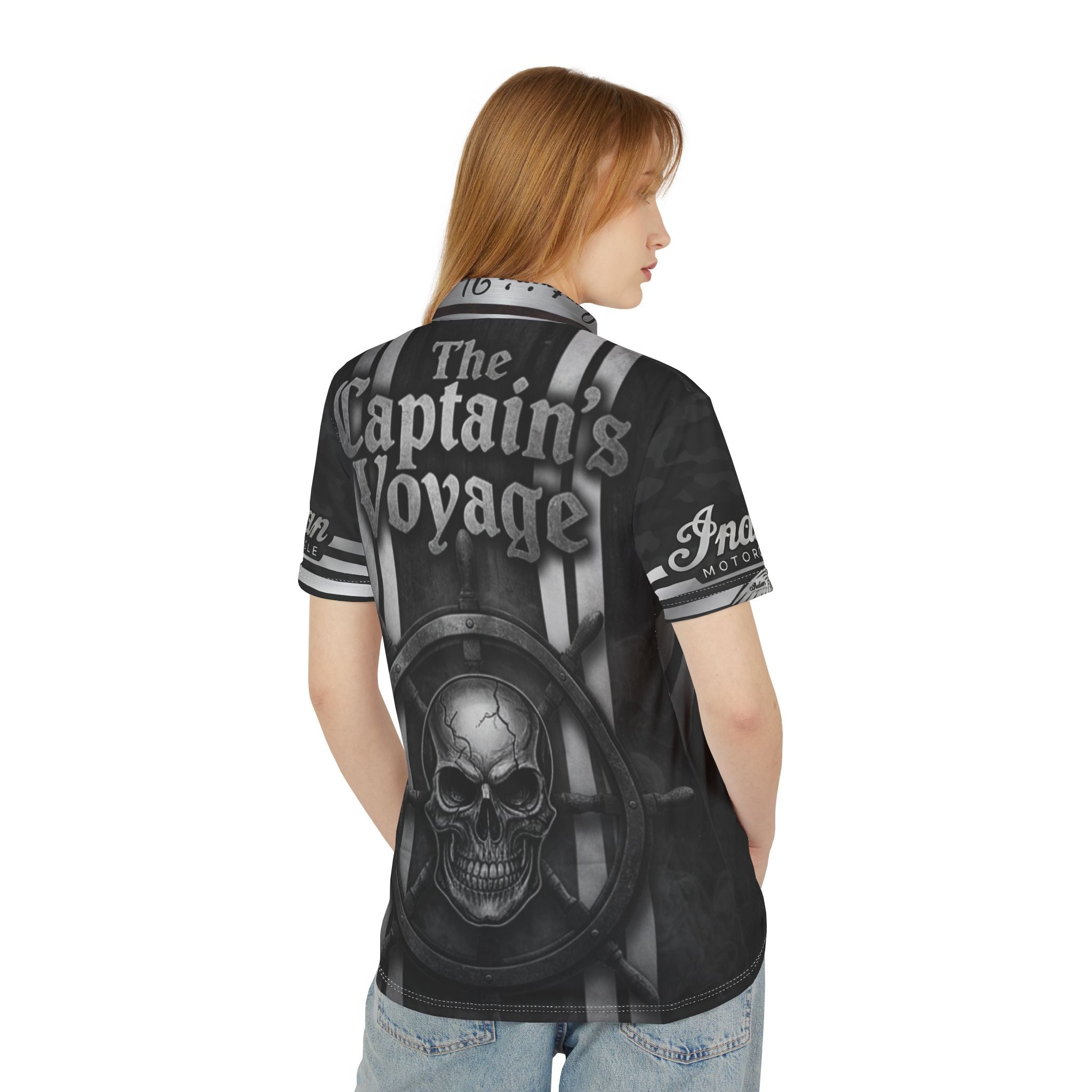 Captain's Voyage Nautical Polo Shirt