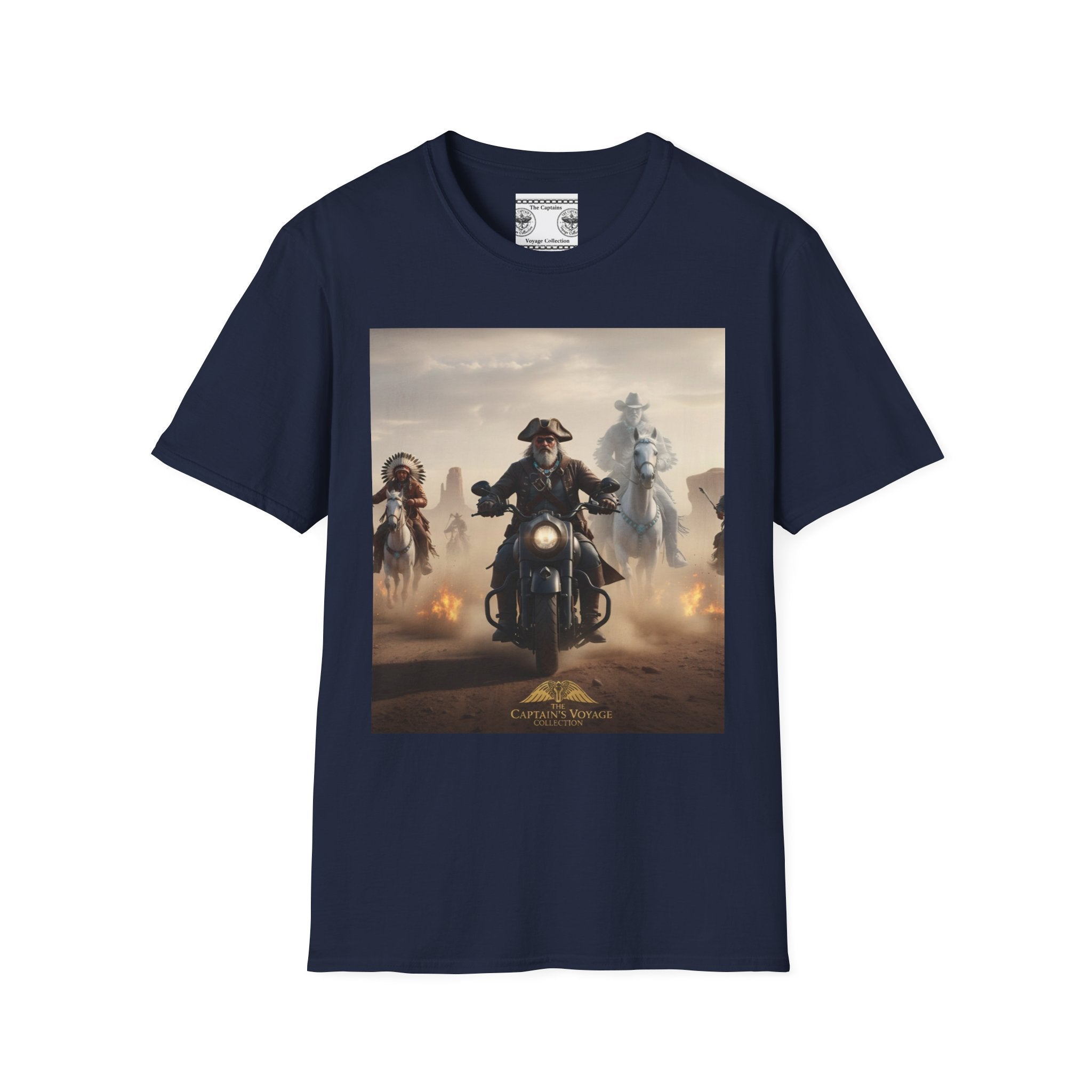 Captain's Voyage Motorcycle Pirate T-Shirt
