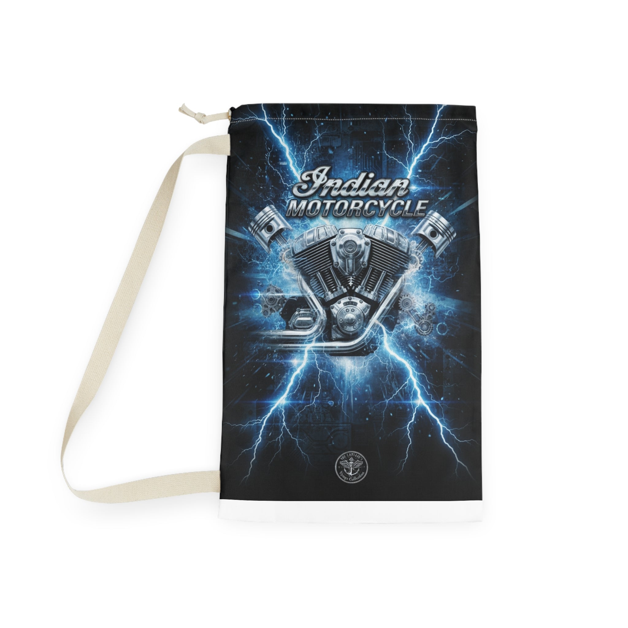 Indian Motorcycle Lightning Engine Laundry Bag