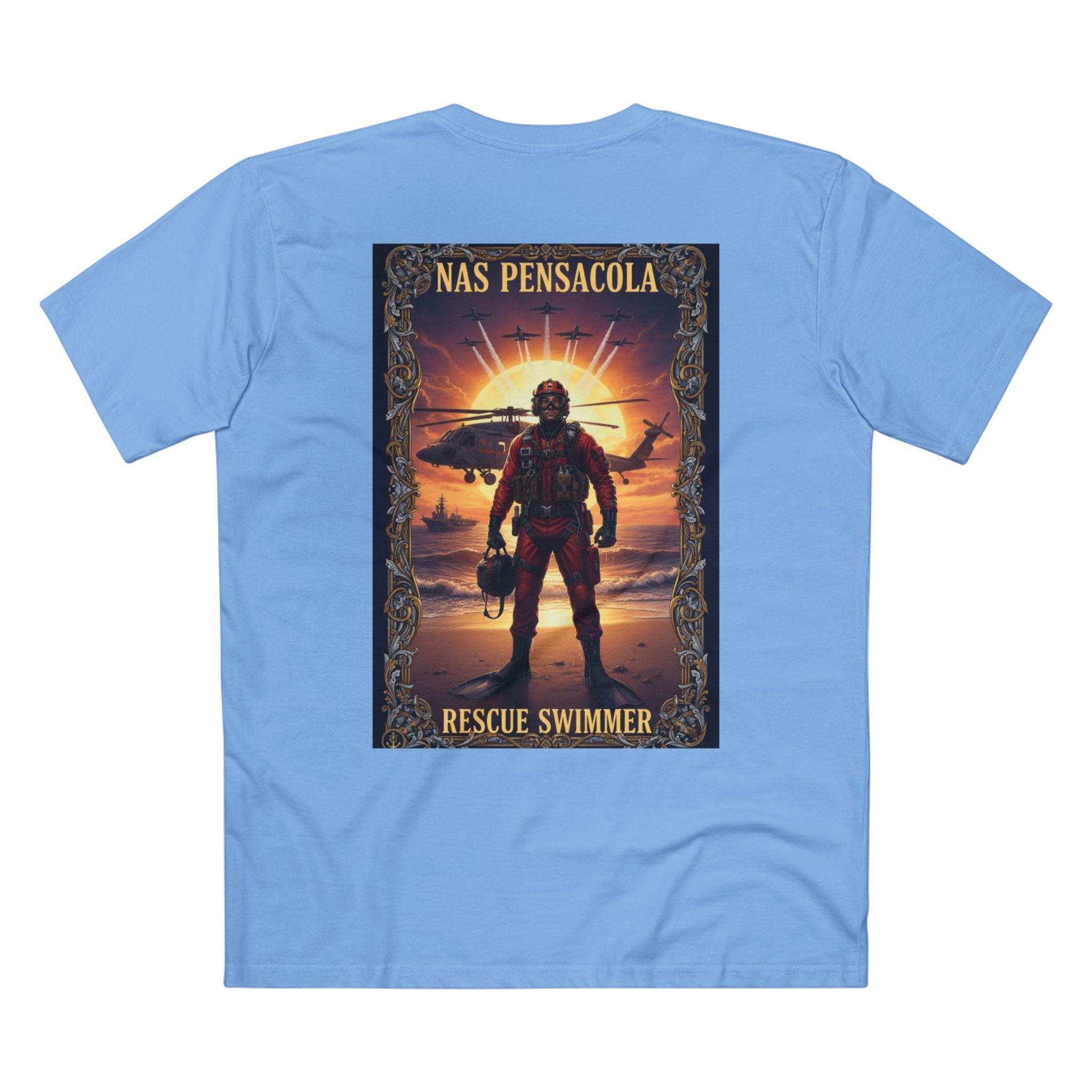 Navy Chiefs Club T‑Shirt – NAS Pensacola Rescue Swimmer Tribute Tee