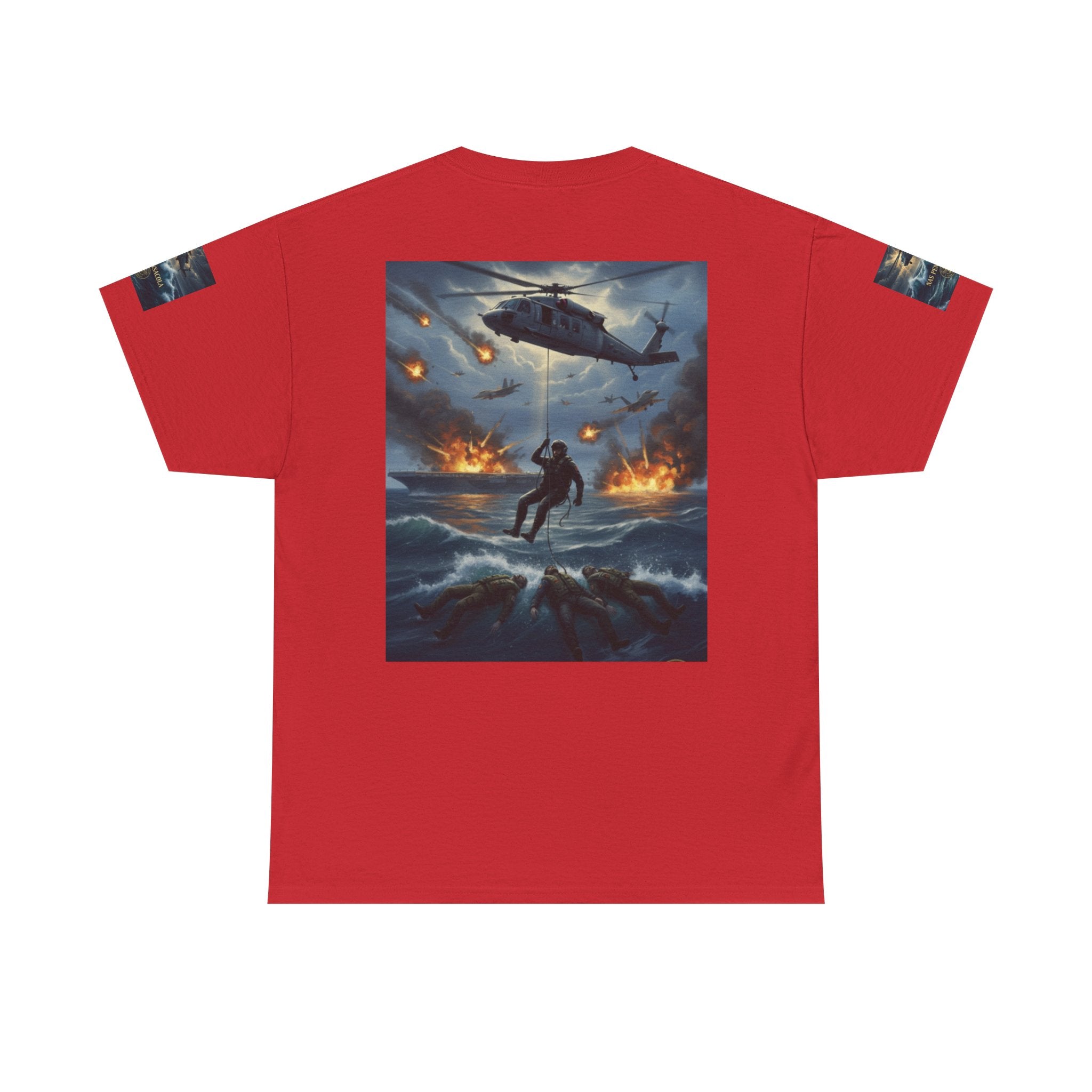 Rescue Mission Tee — Military Helicopter Search & Rescue Graphic T-Shirt