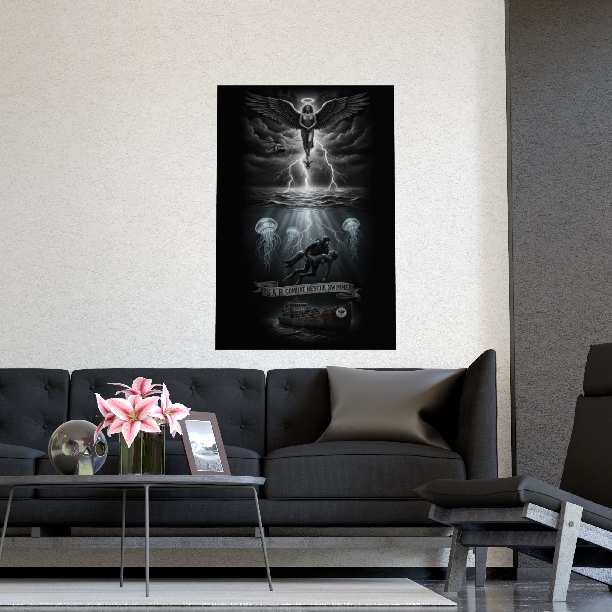 Matte Poster — USAR Combat Rescue Swimmer Memorial (Vertical/Horizontal)