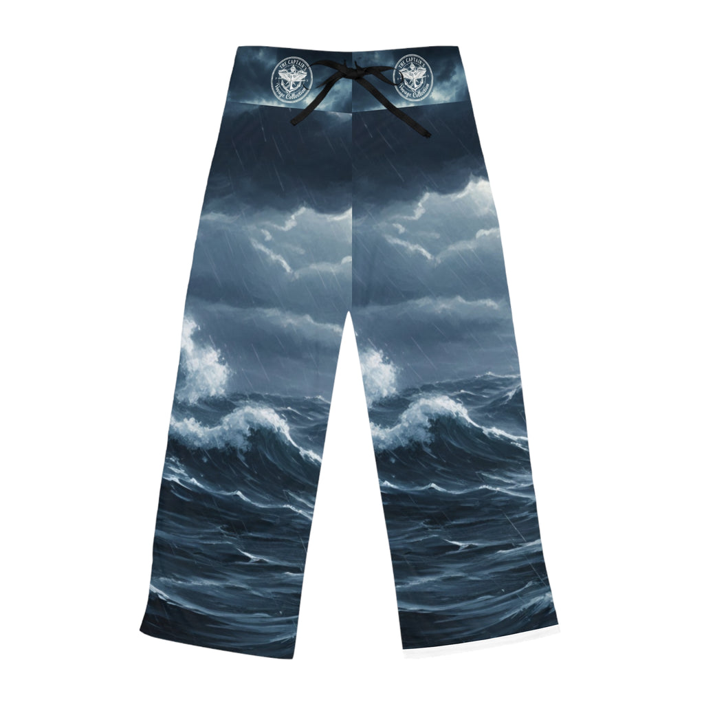 Ocean Storm Women's Pajama Pants — Cozy Nautical Sleep Lounge Pants