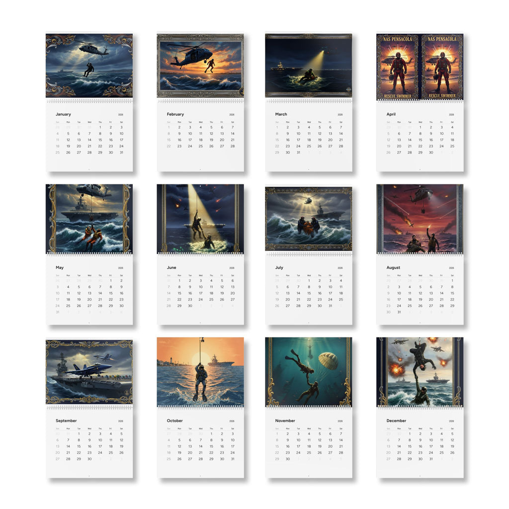 Rescue Heroes 2026 Wall Calendar