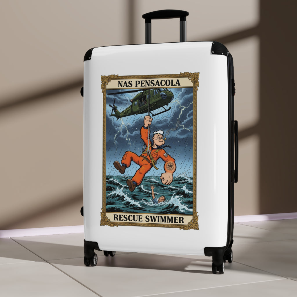 NAS Pensacola Rescue Swimmer Suitcase – Military Search & Rescue Luggage