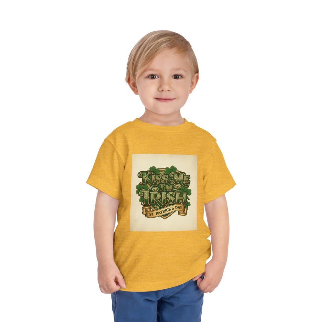 Toddler Tee — "Kiss Me I'm Irish" St. Patrick's Day Shirt
