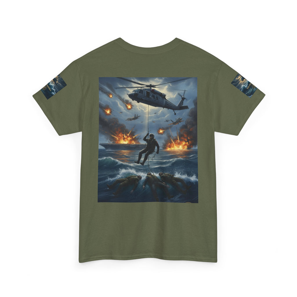 Rescue Mission Tee — Military Helicopter Search & Rescue Graphic T-Shirt