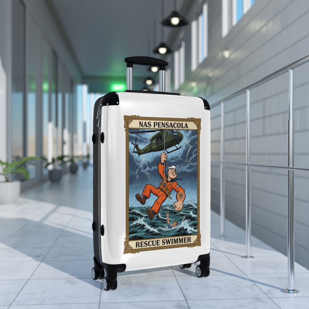 NAS Pensacola Rescue Swimmer Suitcase – Military Search & Rescue Luggage