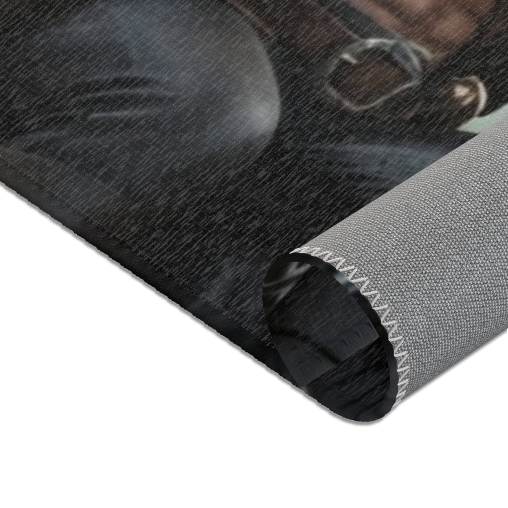 Captain's Voyage Area Rug — Biker Pirate Storm Scene Decorative Floor Mat