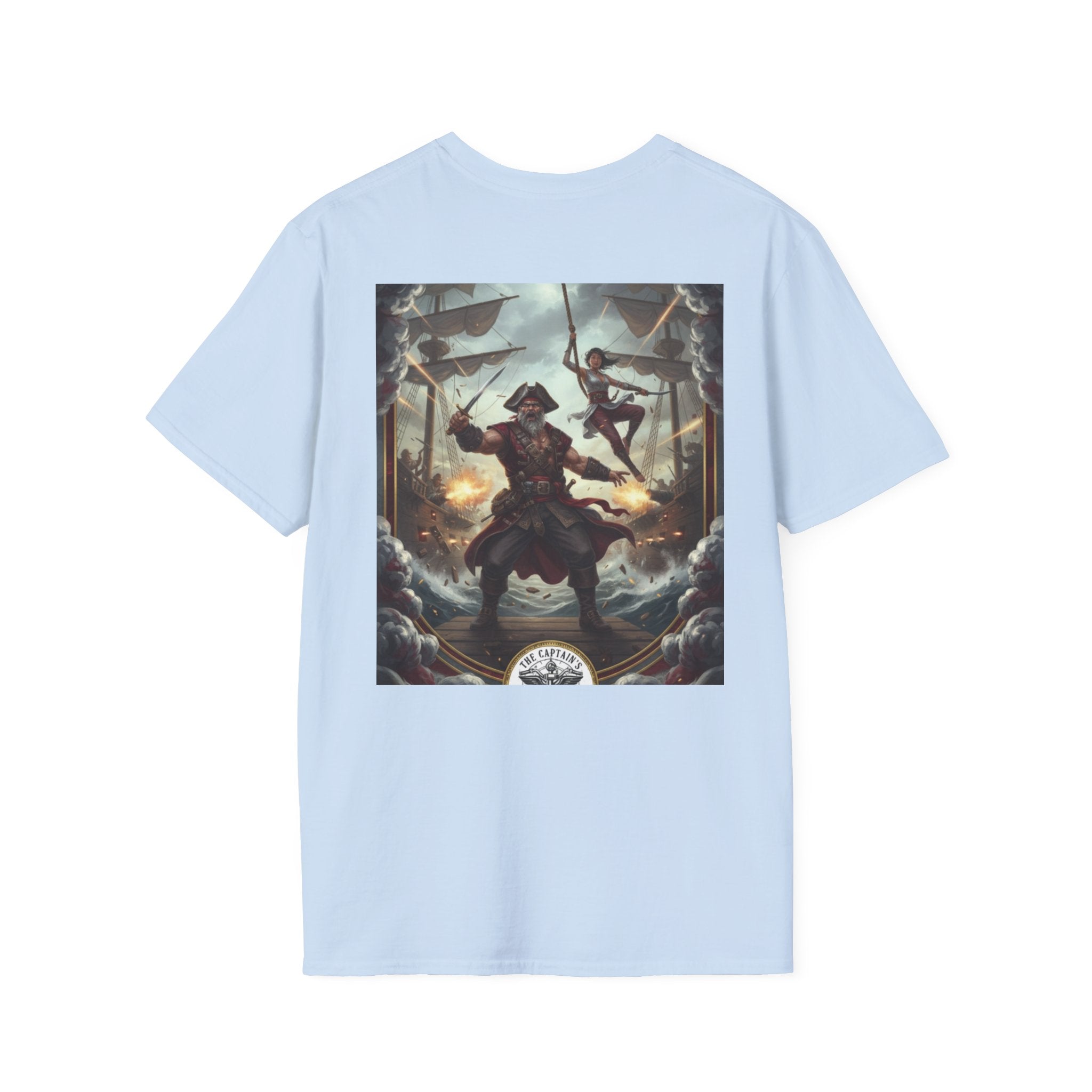 Pirate Captain T-Shirt — Vintage Nautical Adventure Graphic Tee
