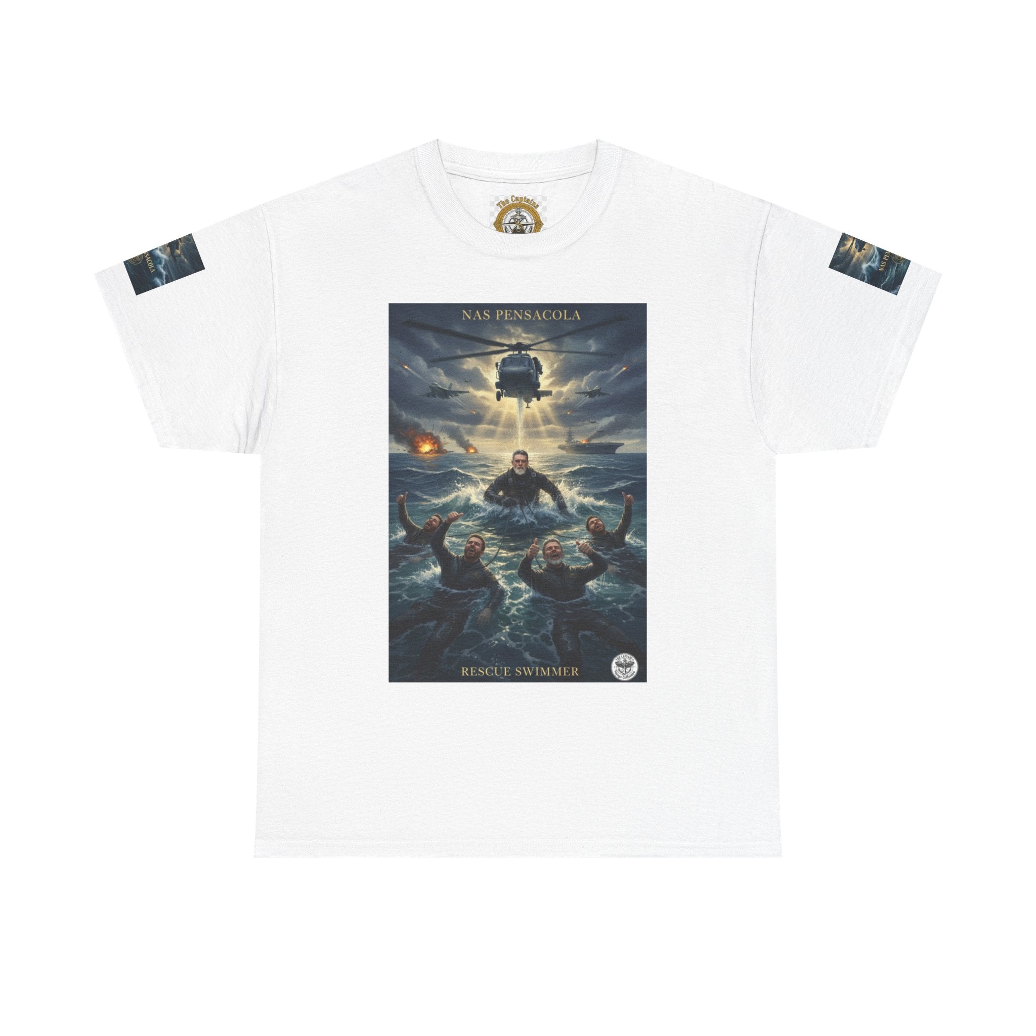 Rescue Mission Tee — Military Helicopter Search & Rescue Graphic T-Shirt