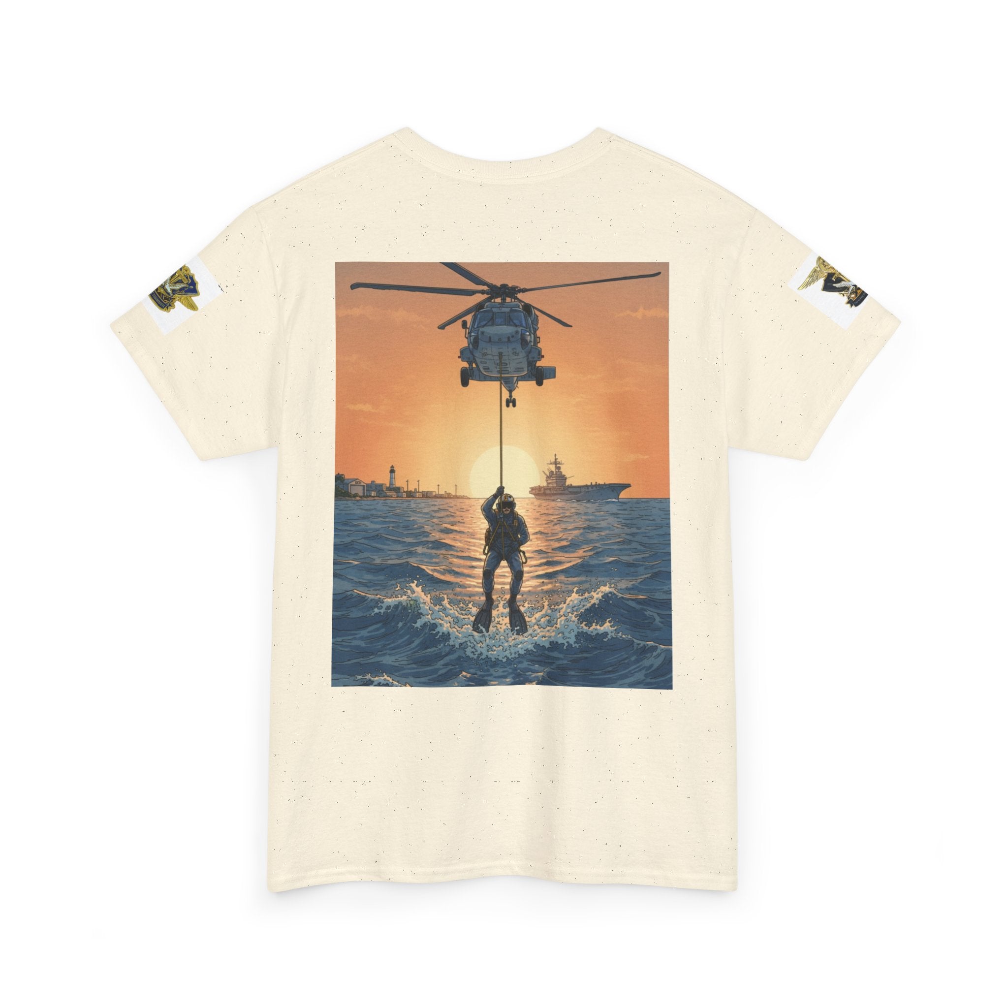 Military Rescue Riders Club T‑Shirt — SAR Chiefs Helicopter Tee
