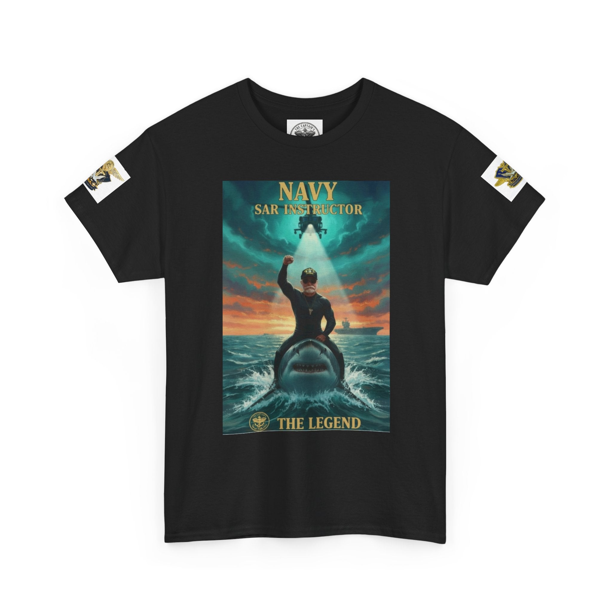 Navy SAR Helicopter Rescue Tee — "The Legend" Search & Rescue Tribute