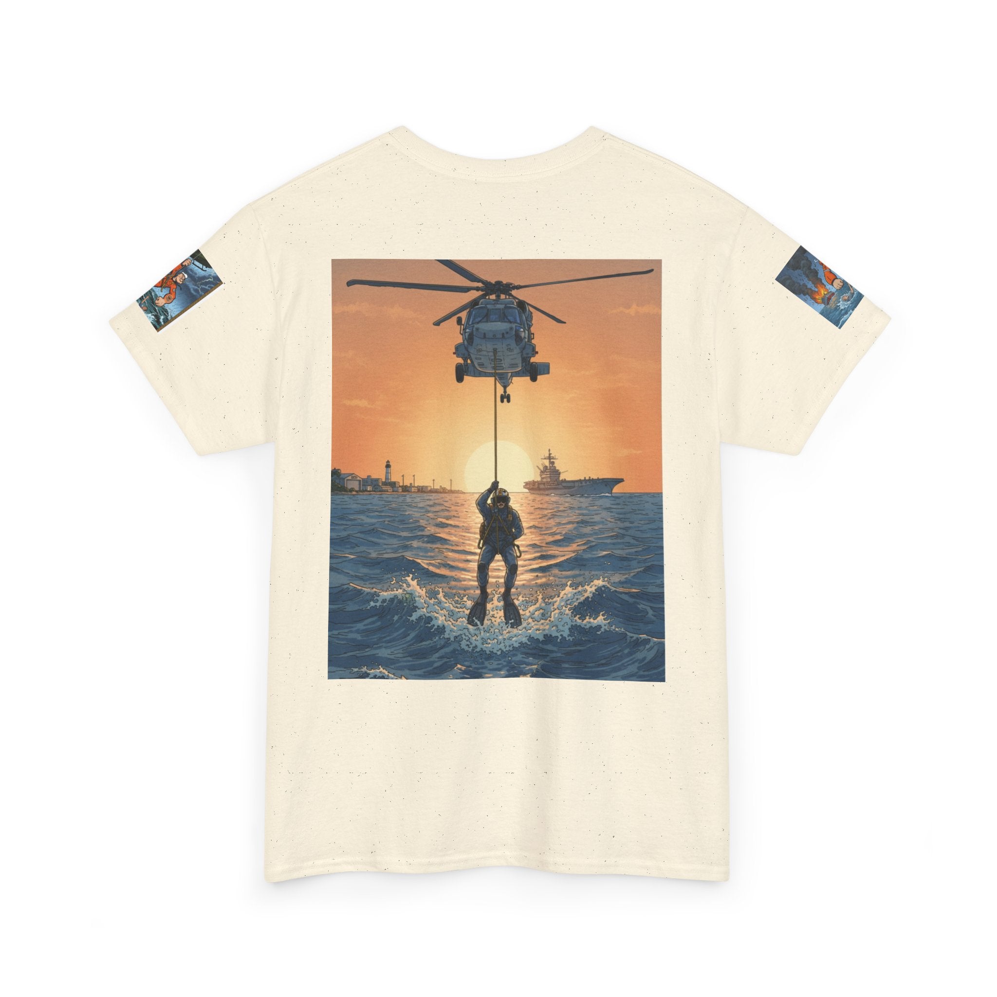 Rescue Swimmer Tee — NAS Pensacola Search & Rescue Helmet Tag T-Shirt