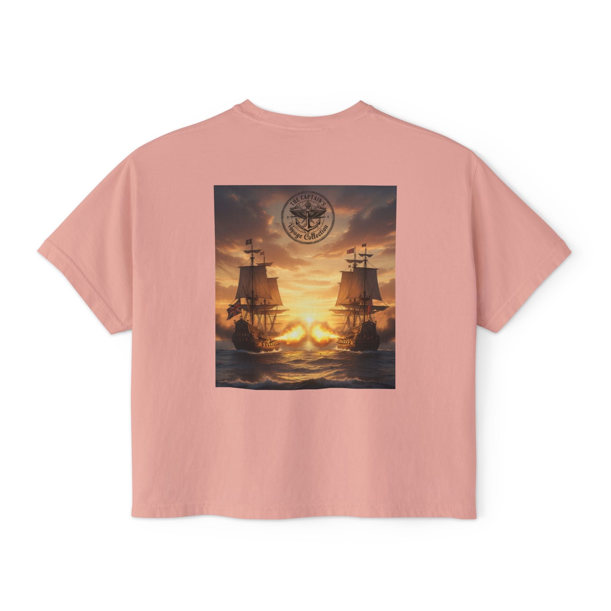 Boxy Tee — Captains Voyage Vintage Motorcycle & Sailing Graphic