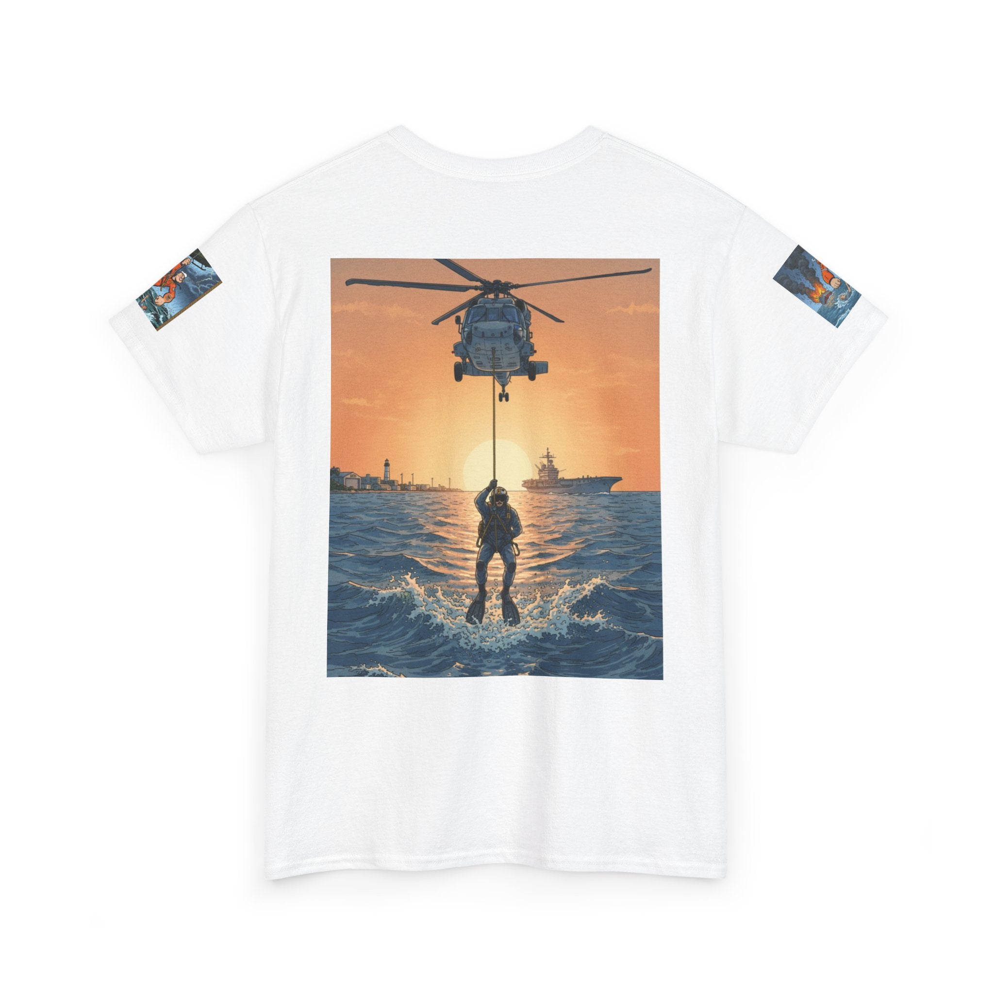 Rescue Swimmer Tee — NAS Pensacola Search & Rescue Helmet Tag T-Shirt