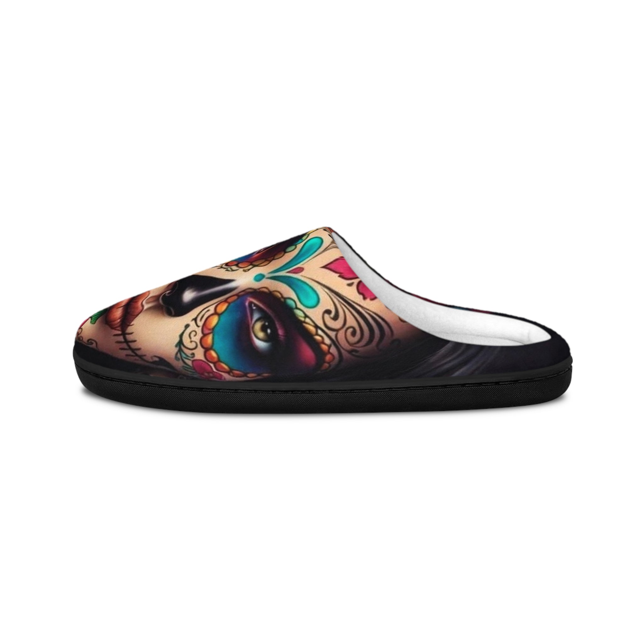 Day of the Dead Sugar Skull Women's Indoor Slippers