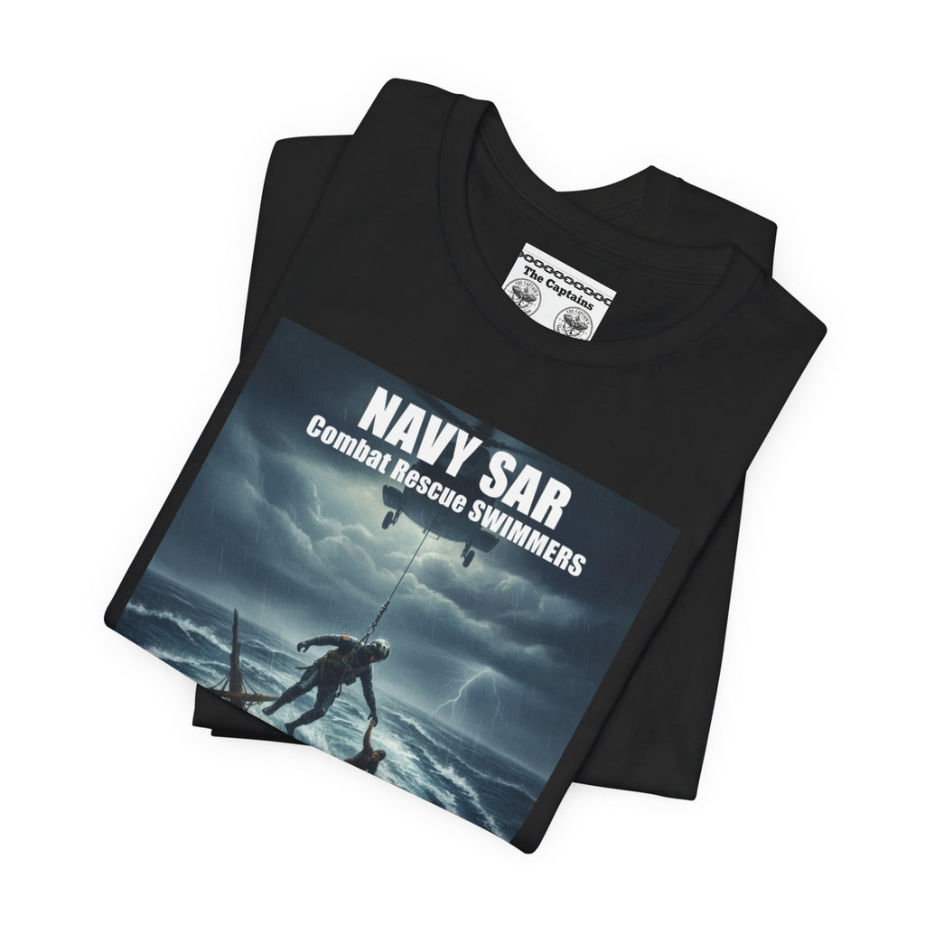Navy SAR Combat Rescue Swimmers T-Shirt — "We Know No Limits"