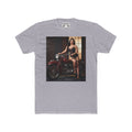 Vintage Motorcycle Pinup Tee — Retro Biker Photo Graphic T-Shirt