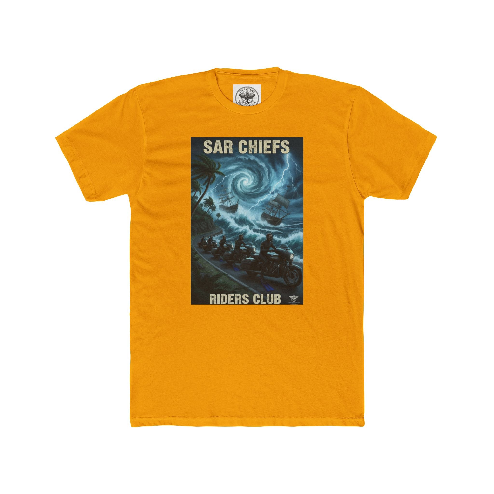 Surf Chiefs Riders Club Tee — Vintage Stormy Wave Surfing Graphic T-Shirt
