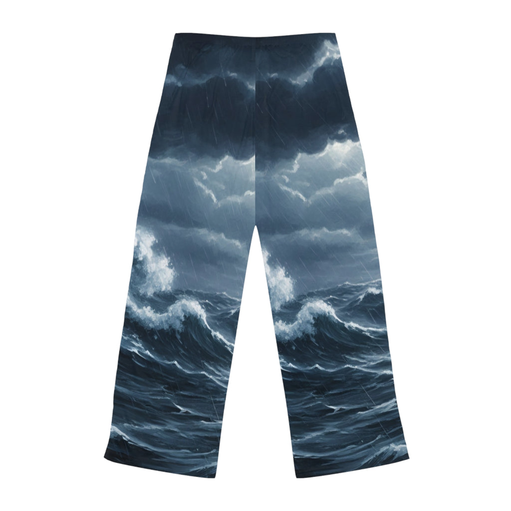 Ocean Storm Women's Pajama Pants — Cozy Nautical Sleep Lounge Pants