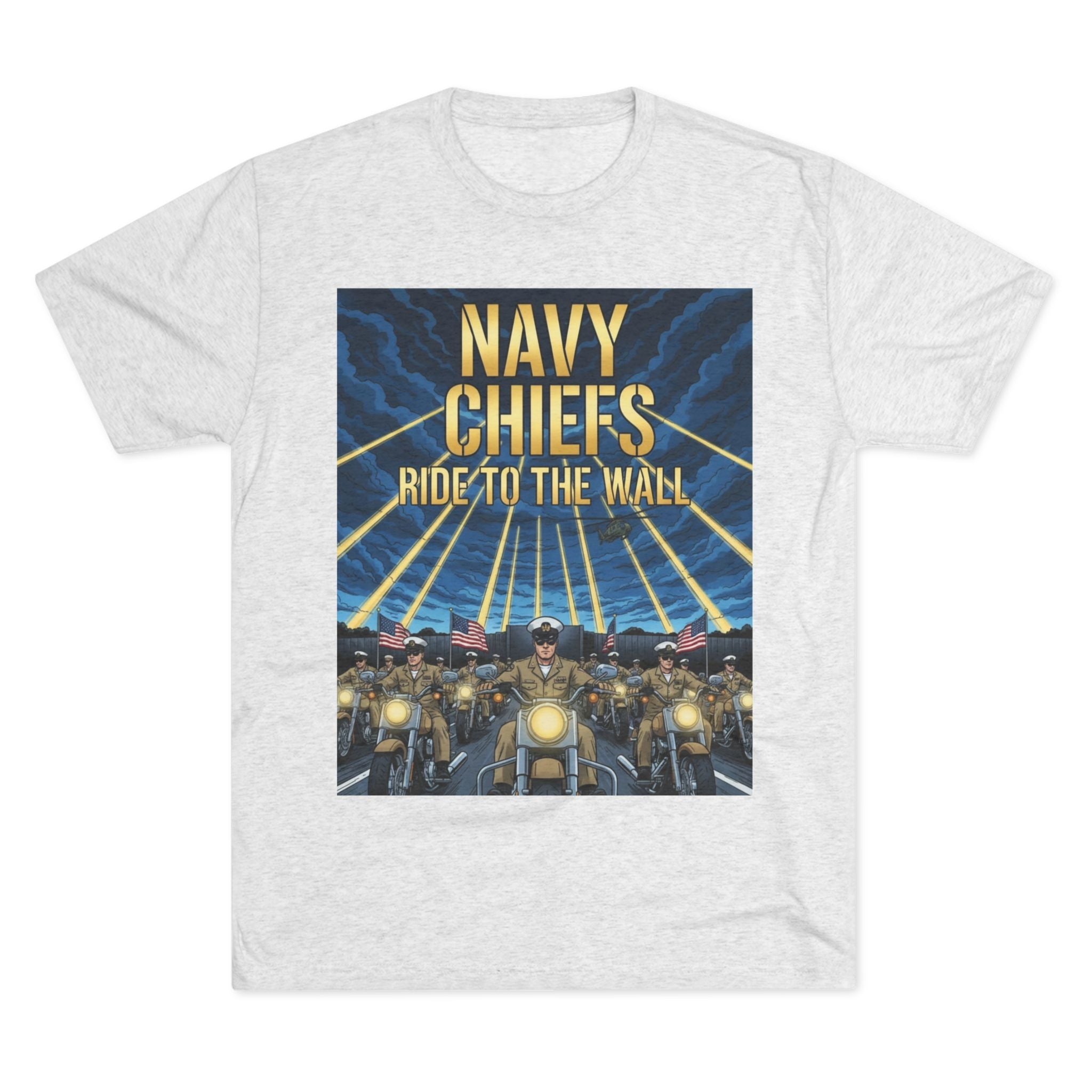 Navy Chiefs Ride to the Wall T-Shirt — "2nd Option... FAFO" Veteran Tribute Tee