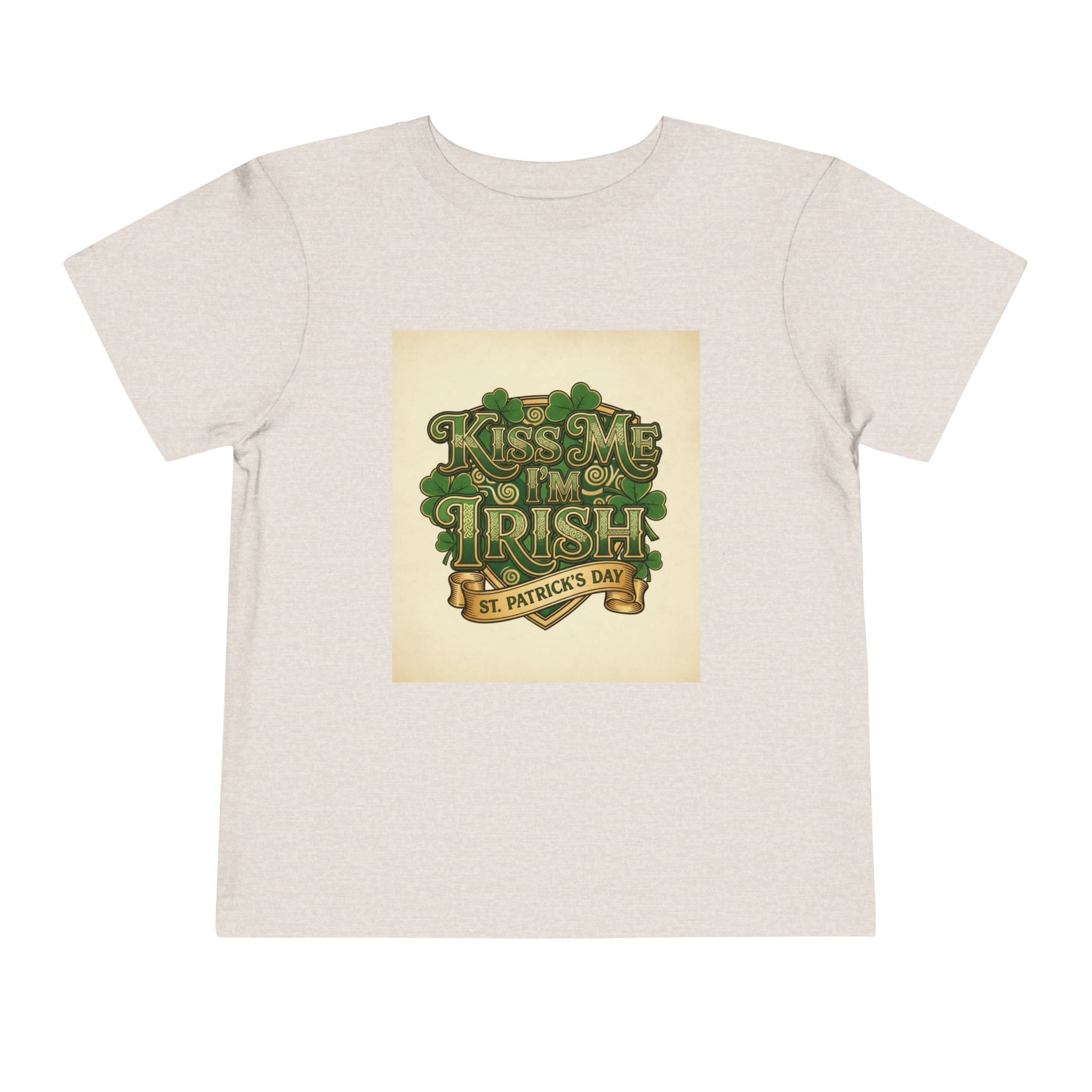 Toddler Tee — "Kiss Me I'm Irish" St. Patrick's Day Shirt