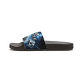 Men's Custom Slide Sandals — Removable Strap Graphic Slides (Motorcycle Emblem Design)