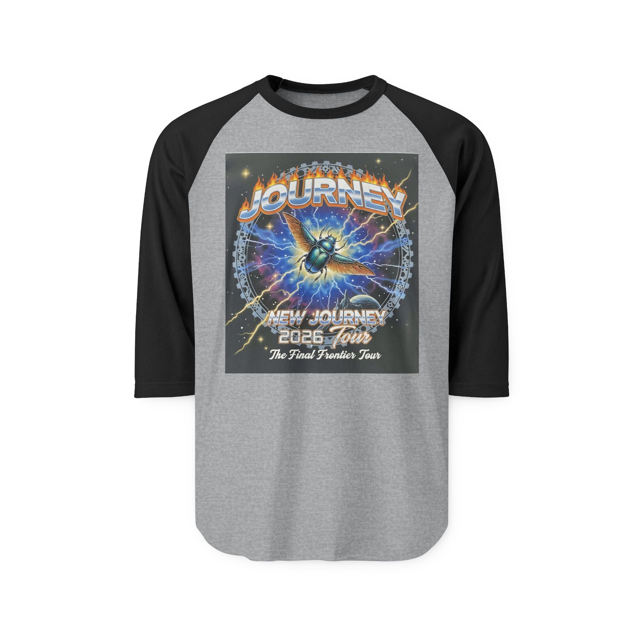 Journey 2008 Tour Raglan Shirt — Vintage Rock Band Baseball Tee