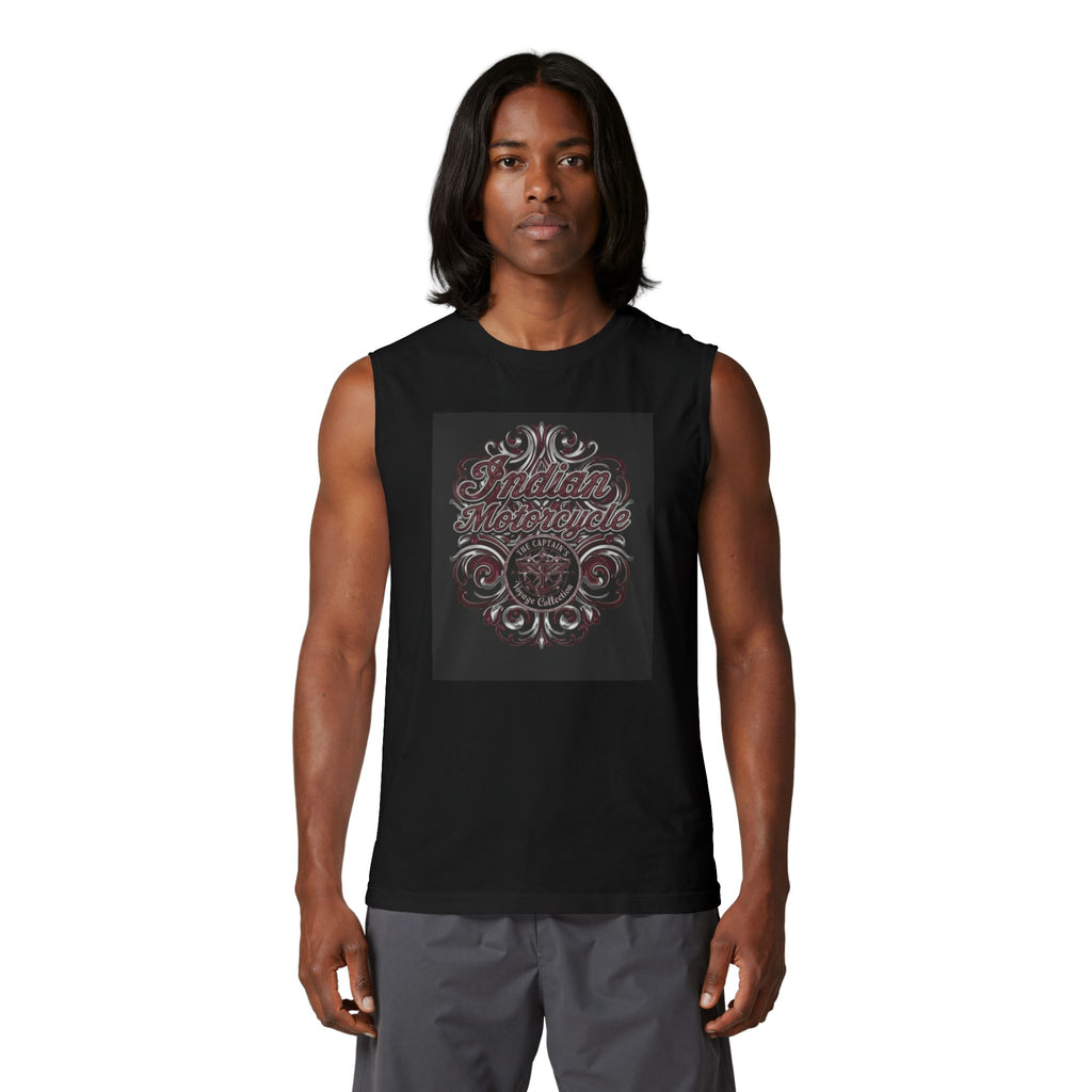 Indian Motorcycle Skull Muscle Tank — Vintage Biker Tank Top