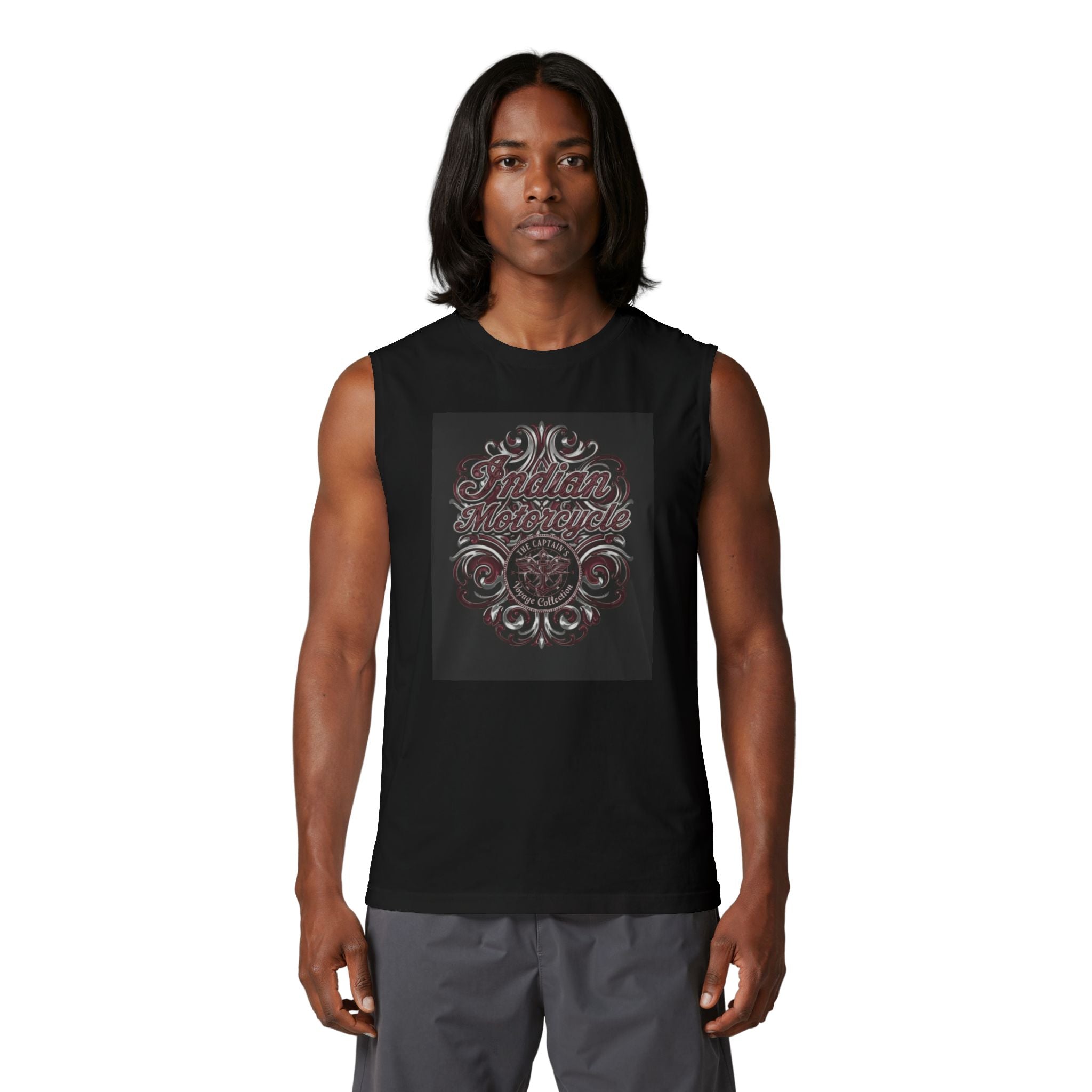 Indian Motorcycle Skull Muscle Tank — Vintage Biker Tank Top