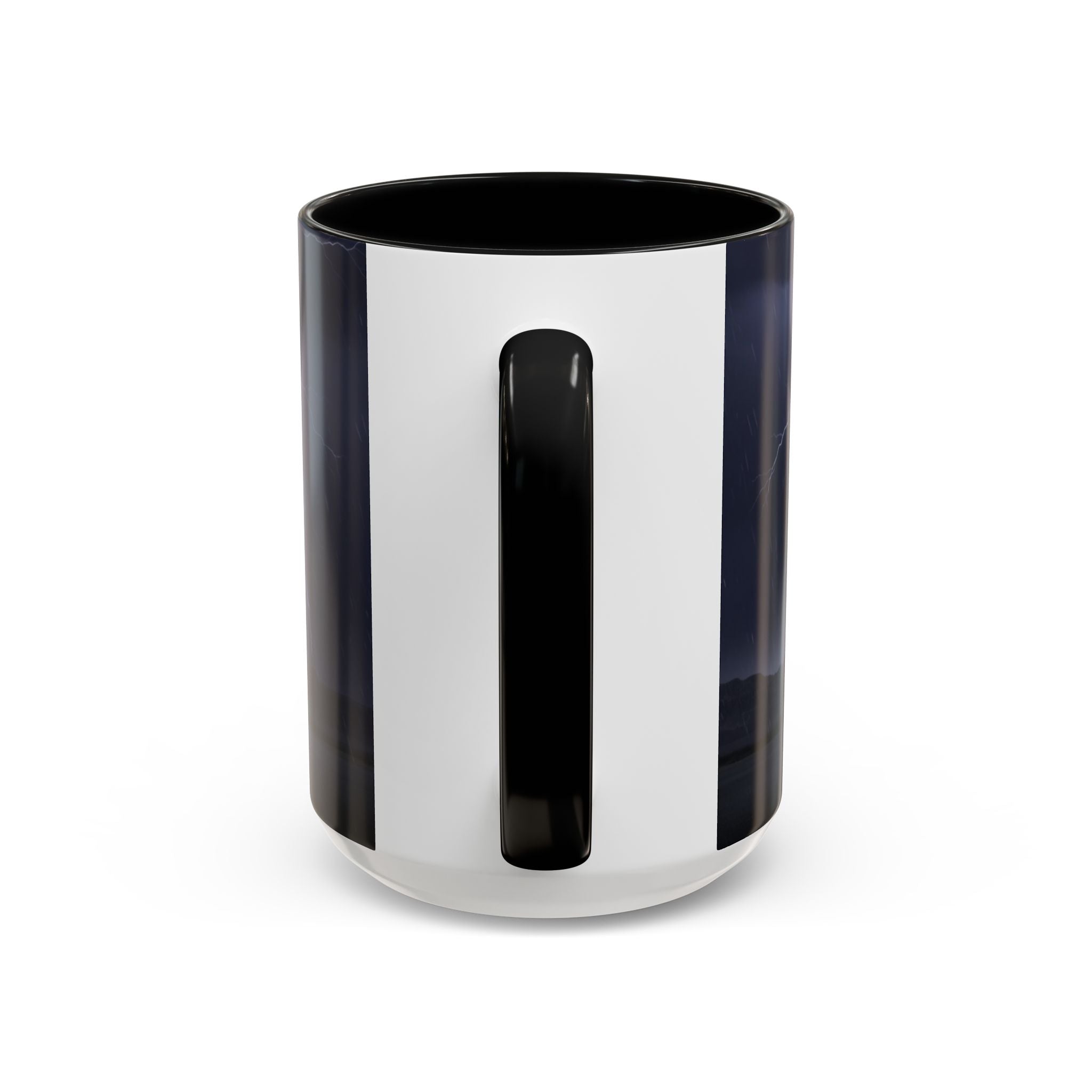 Western Ghost Riders Coffee Mug — Phantom Cowboy & Horse Lightning Accent Mug (11/15oz)