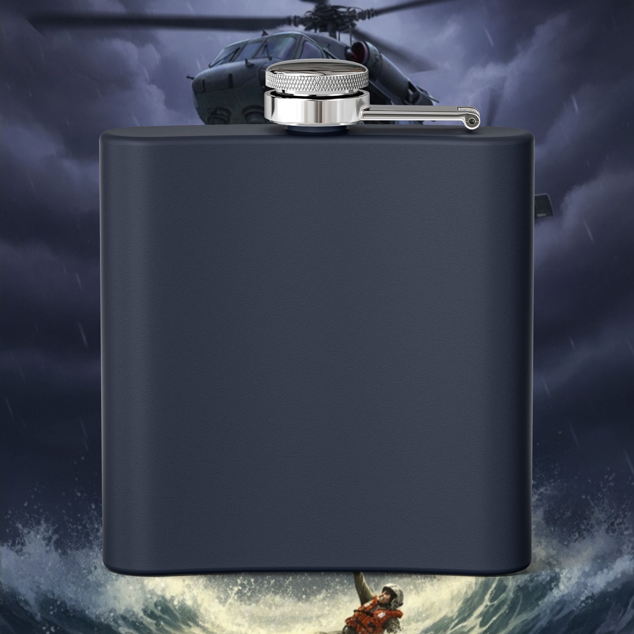 Navy SAR Combat Rescue Swimmers 6oz Stainless Steel Flask