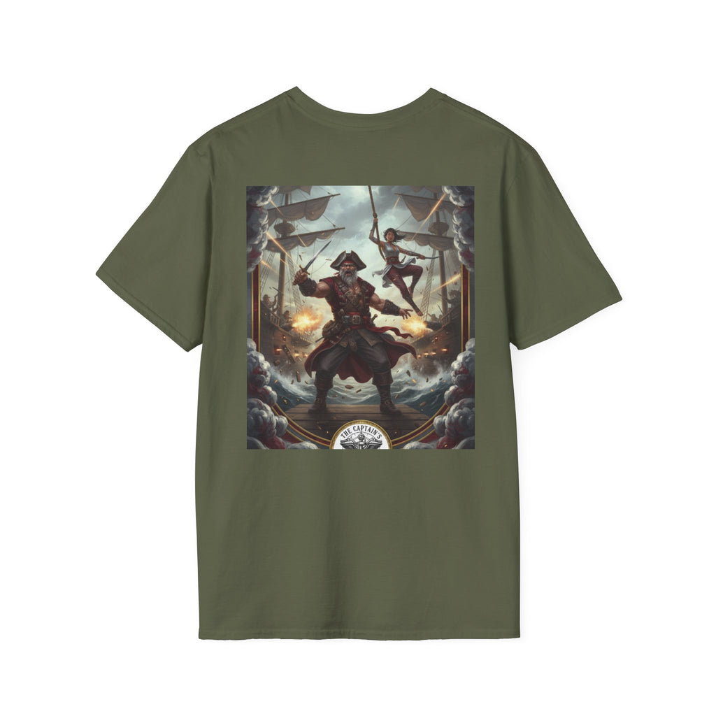 Pirate Captain T-Shirt — Vintage Nautical Adventure Graphic Tee