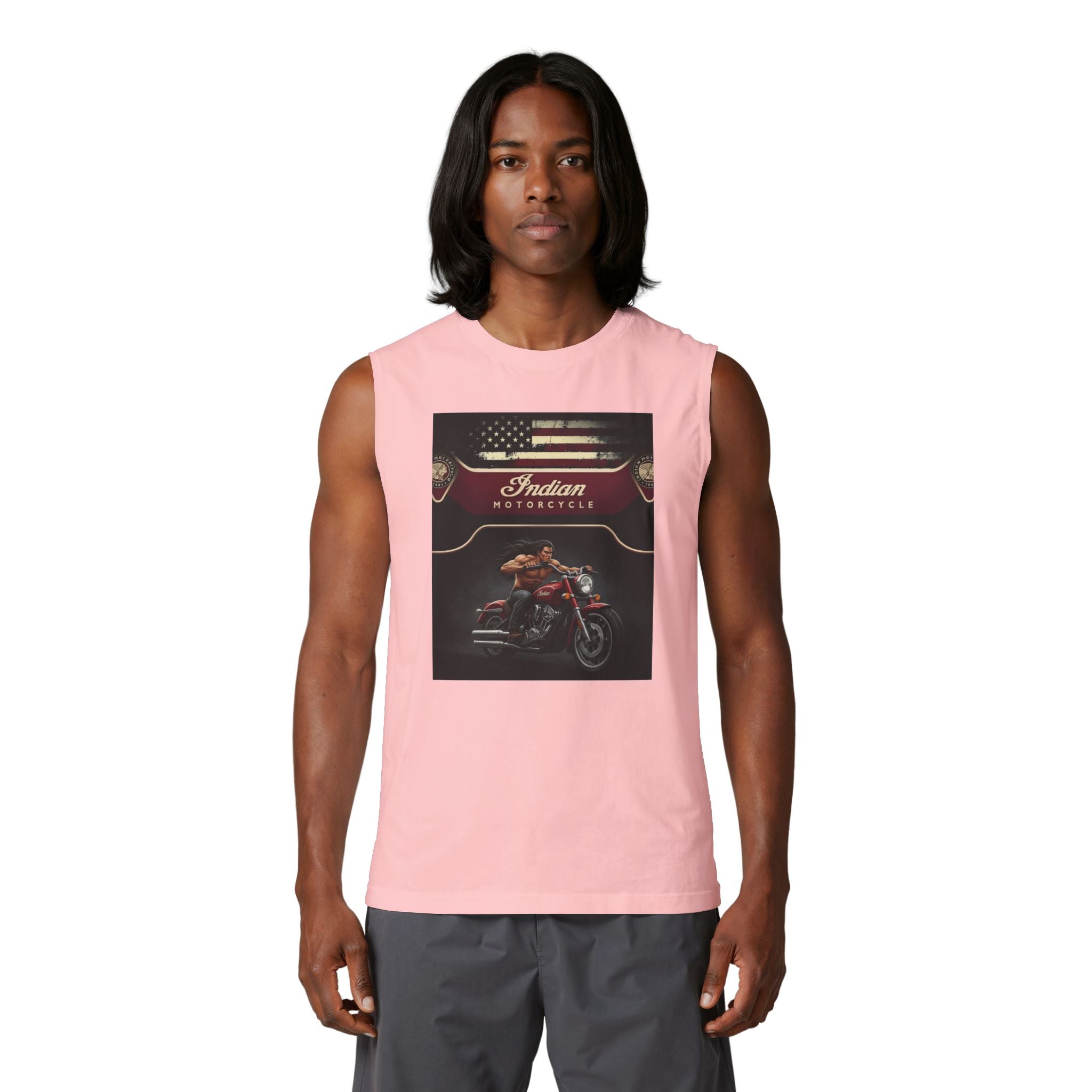 Indian Motorcycle Graphic Muscle Tank — Vintage Rider Tee