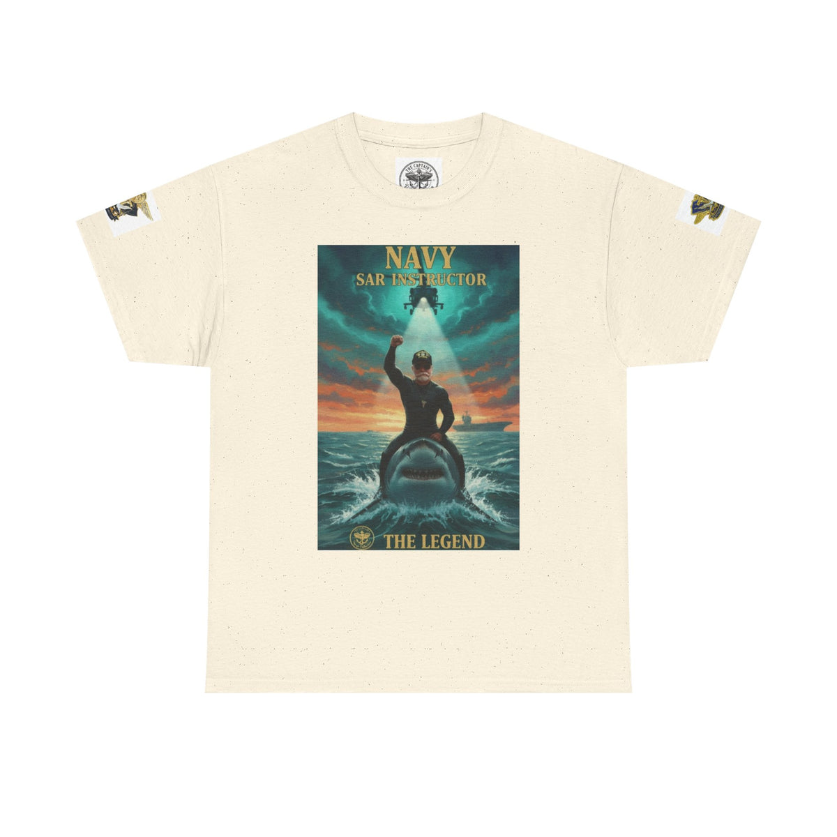 Navy SAR Helicopter Rescue Tee — "The Legend" Search & Rescue Tribute