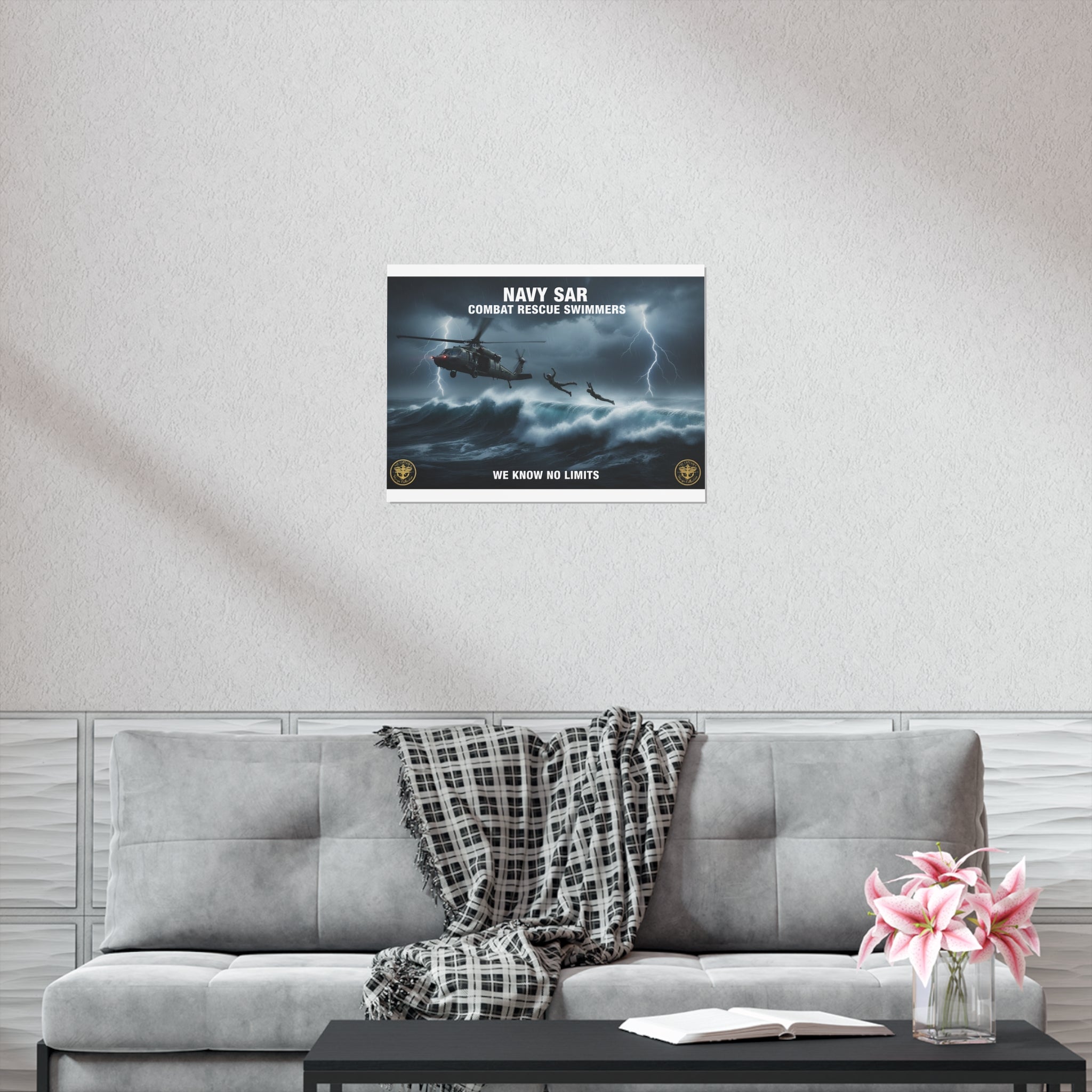 Navy SAR Combat Rescue Swimmers Poster – 'We Know No Limits'