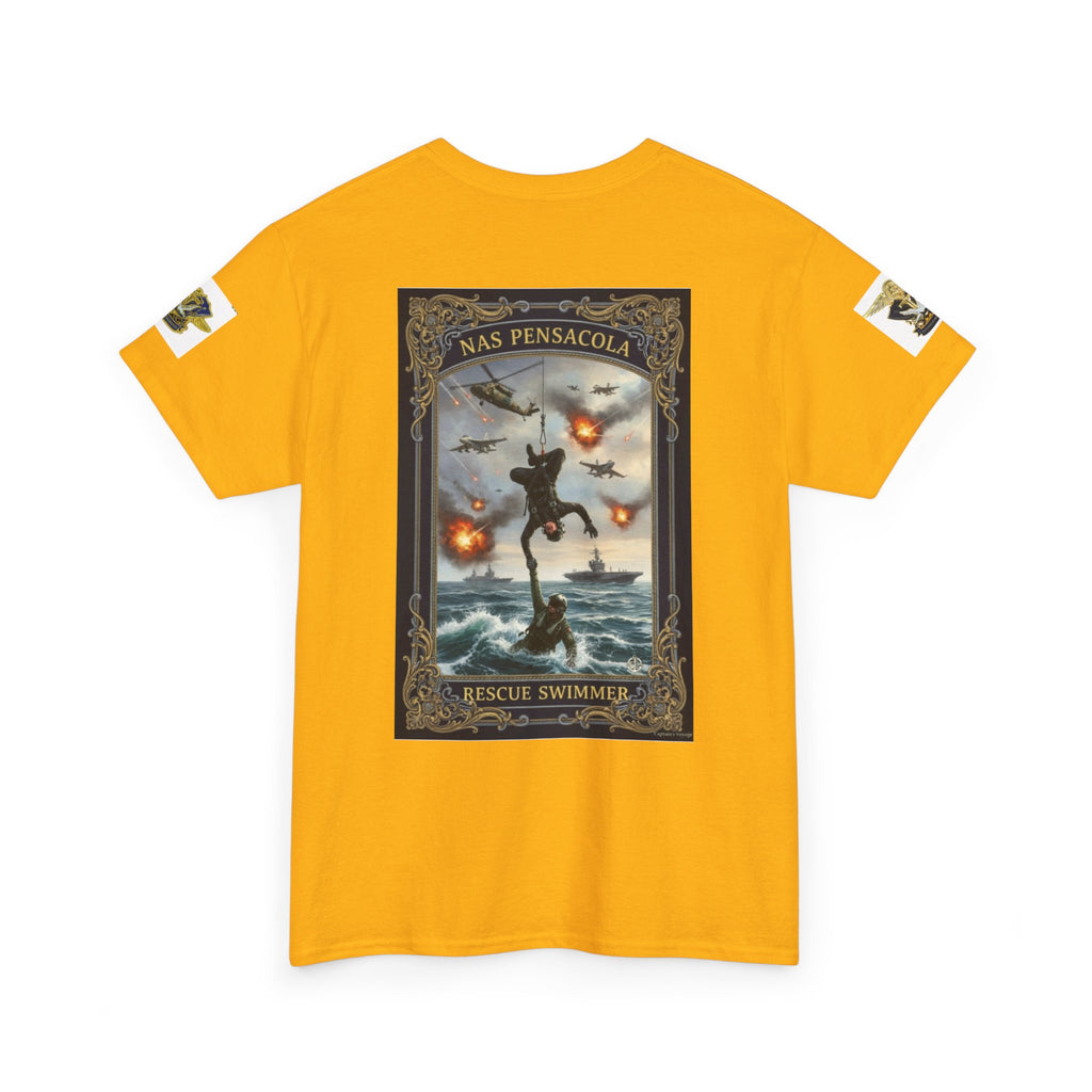 Navy Riders Club Graphic Tee — Vintage Naval Rescue Poster Shirt