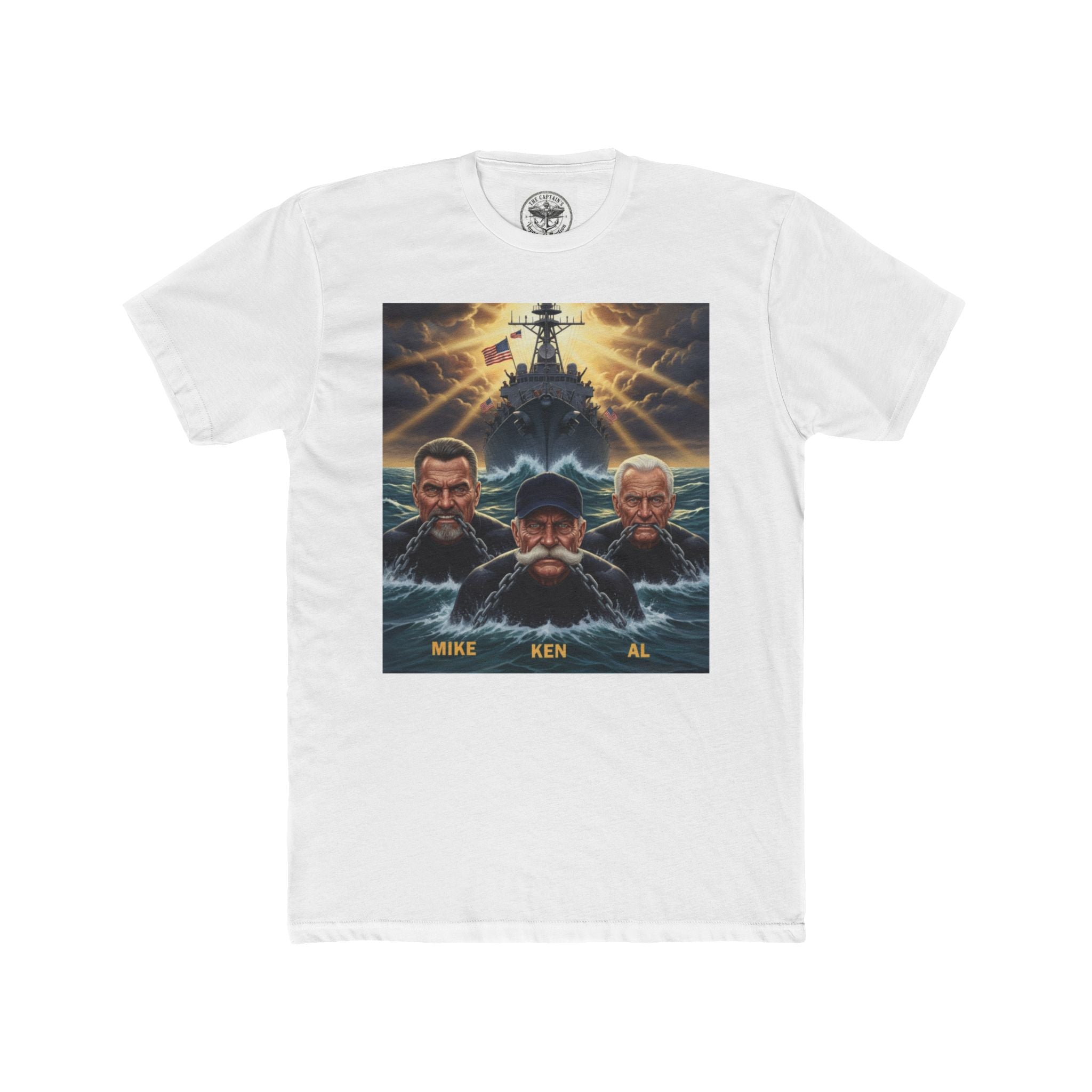 Shark Attack Movie Poster T-Shirt — Retro Action Film Tee (Mike Ken Al)