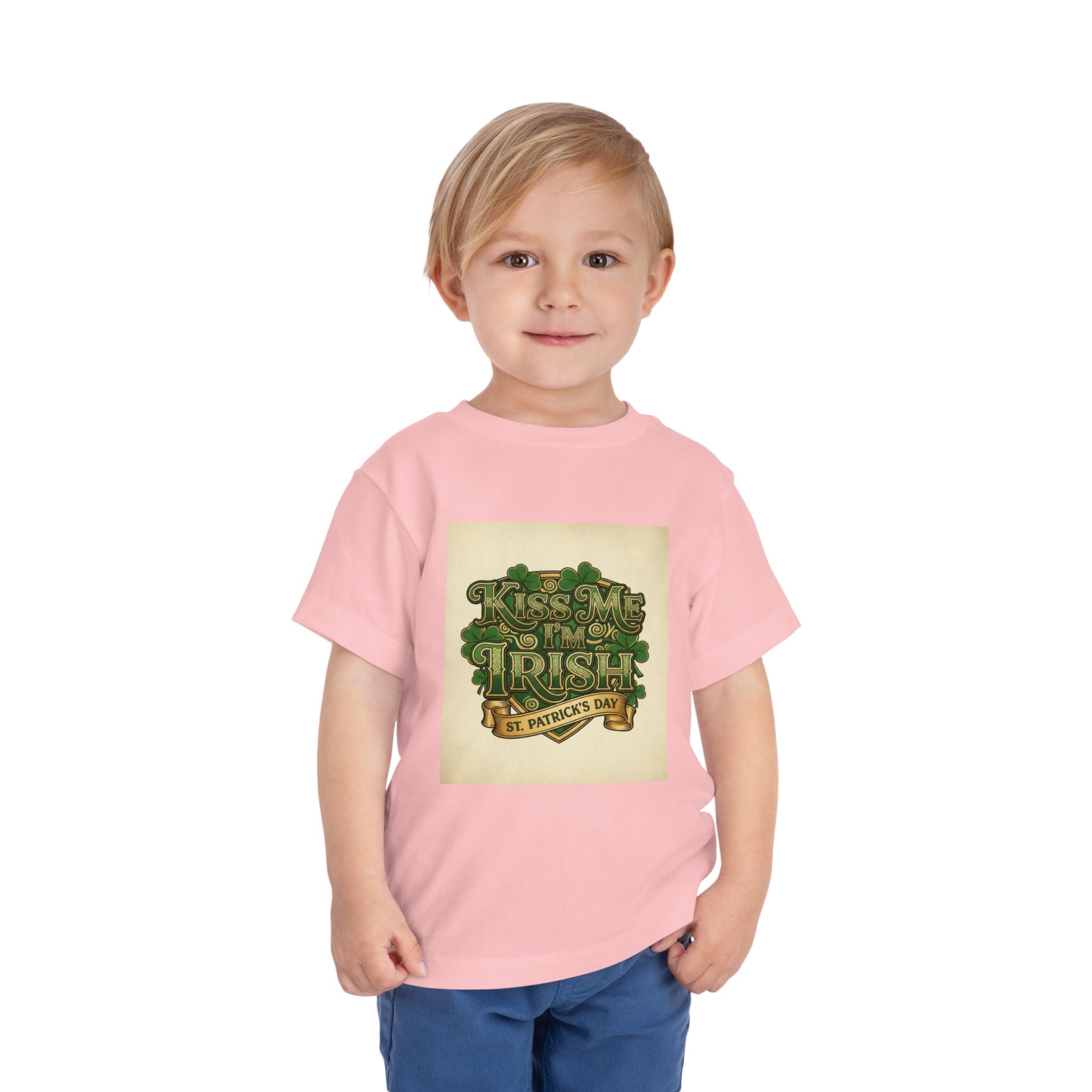 Toddler Tee — "Kiss Me I'm Irish" St. Patrick's Day Shirt