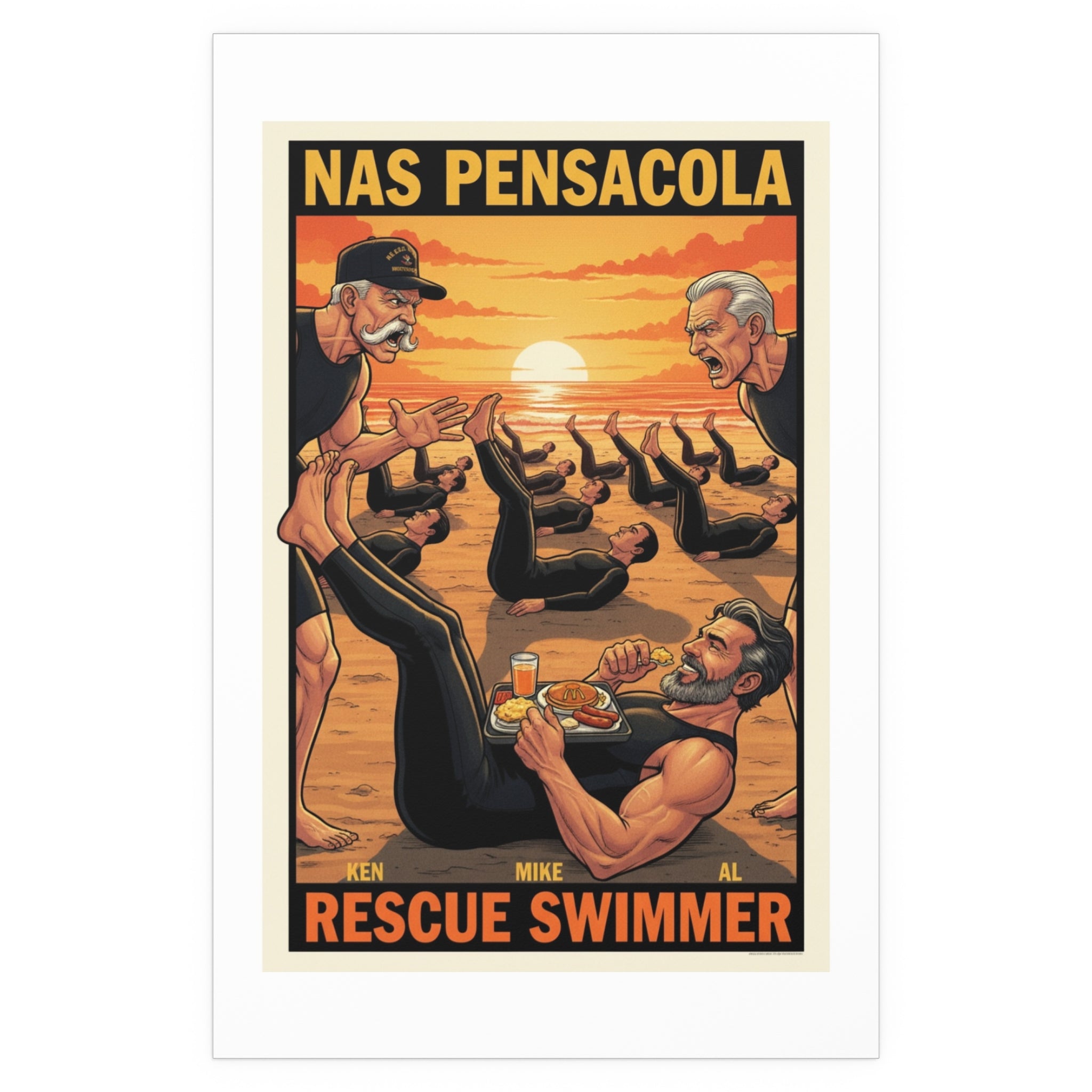Helicopter Rescue Silk Poster — Search & Rescue Wall Art (Indoor/Outdoor)