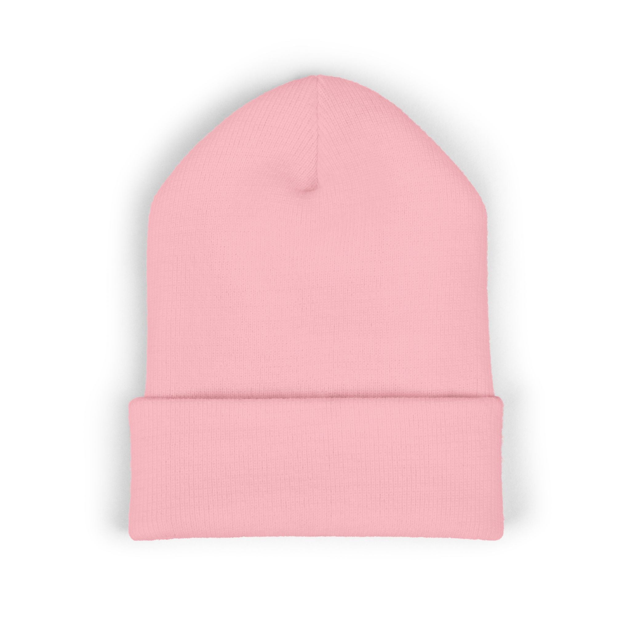 Retro Cassette Embroidered Beanie — Vintage Music Knit Hat