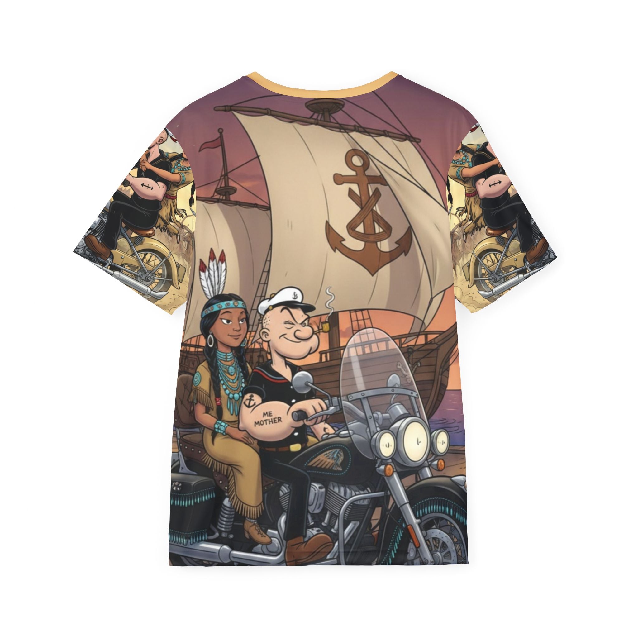 Popeye & Olive Motorcycle Graphic Jersey