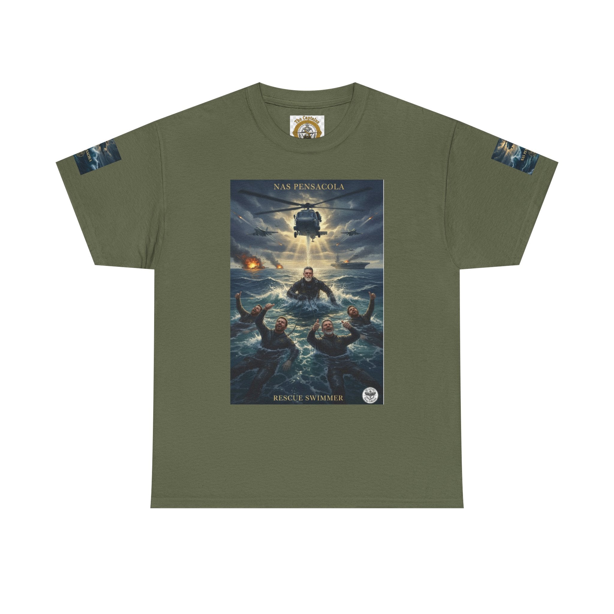 Rescue Mission Tee — Military Helicopter Search & Rescue Graphic T-Shirt