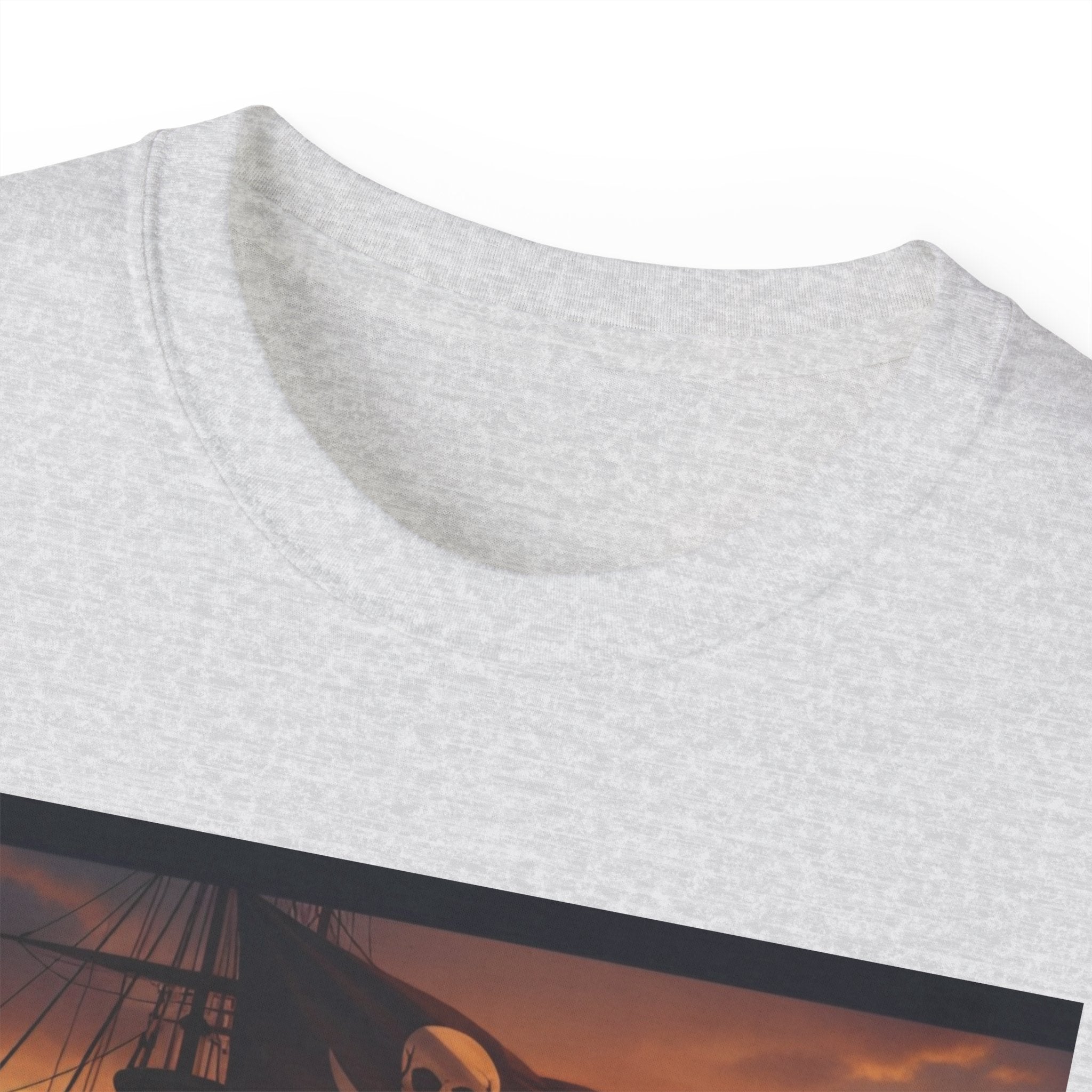 Pirate Ship Sunset Tee – Nautical Pirate Skull Graphic T-Shirt