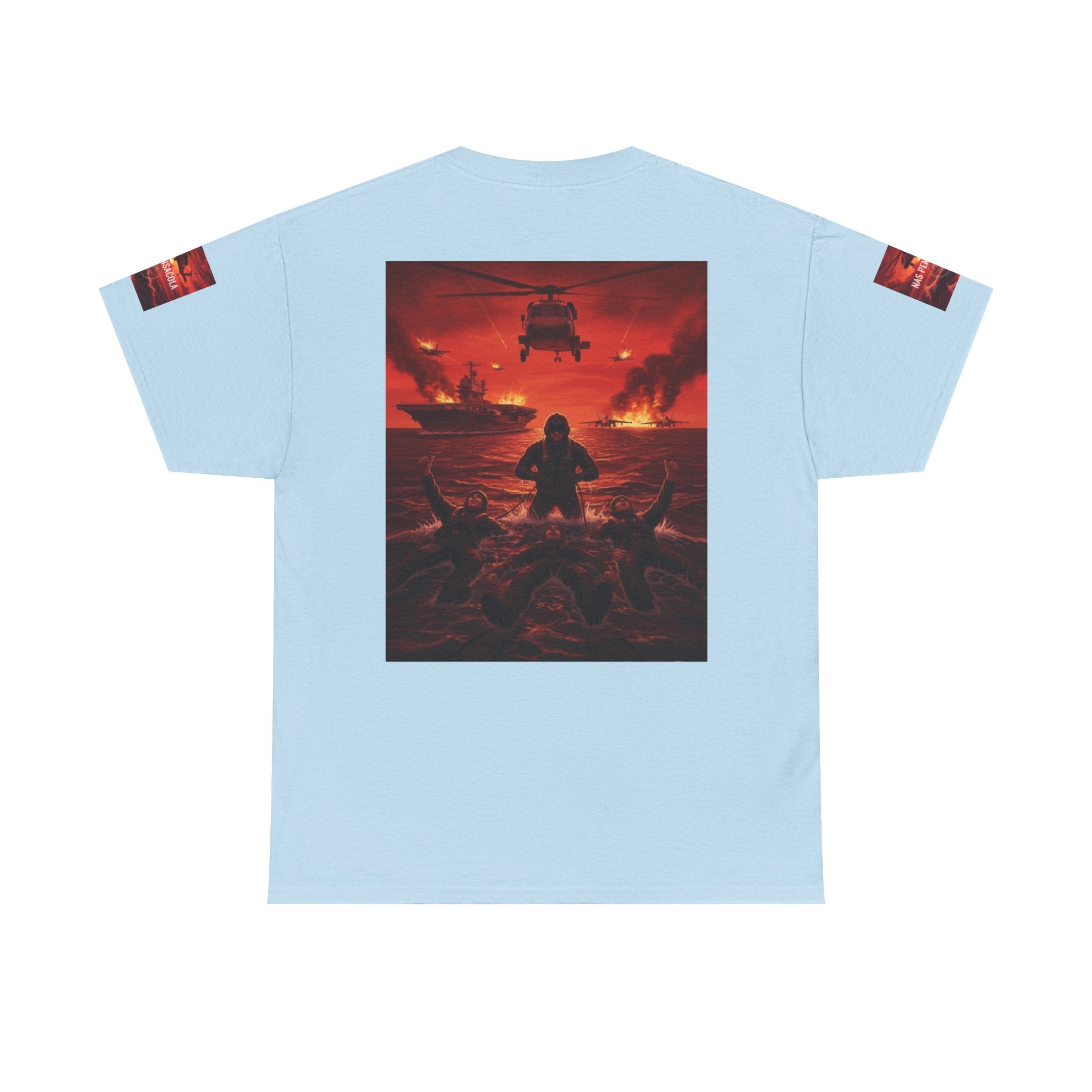 Rescue Swimmer Graphic Tee — NAS Pensacola Military Helicopter Design